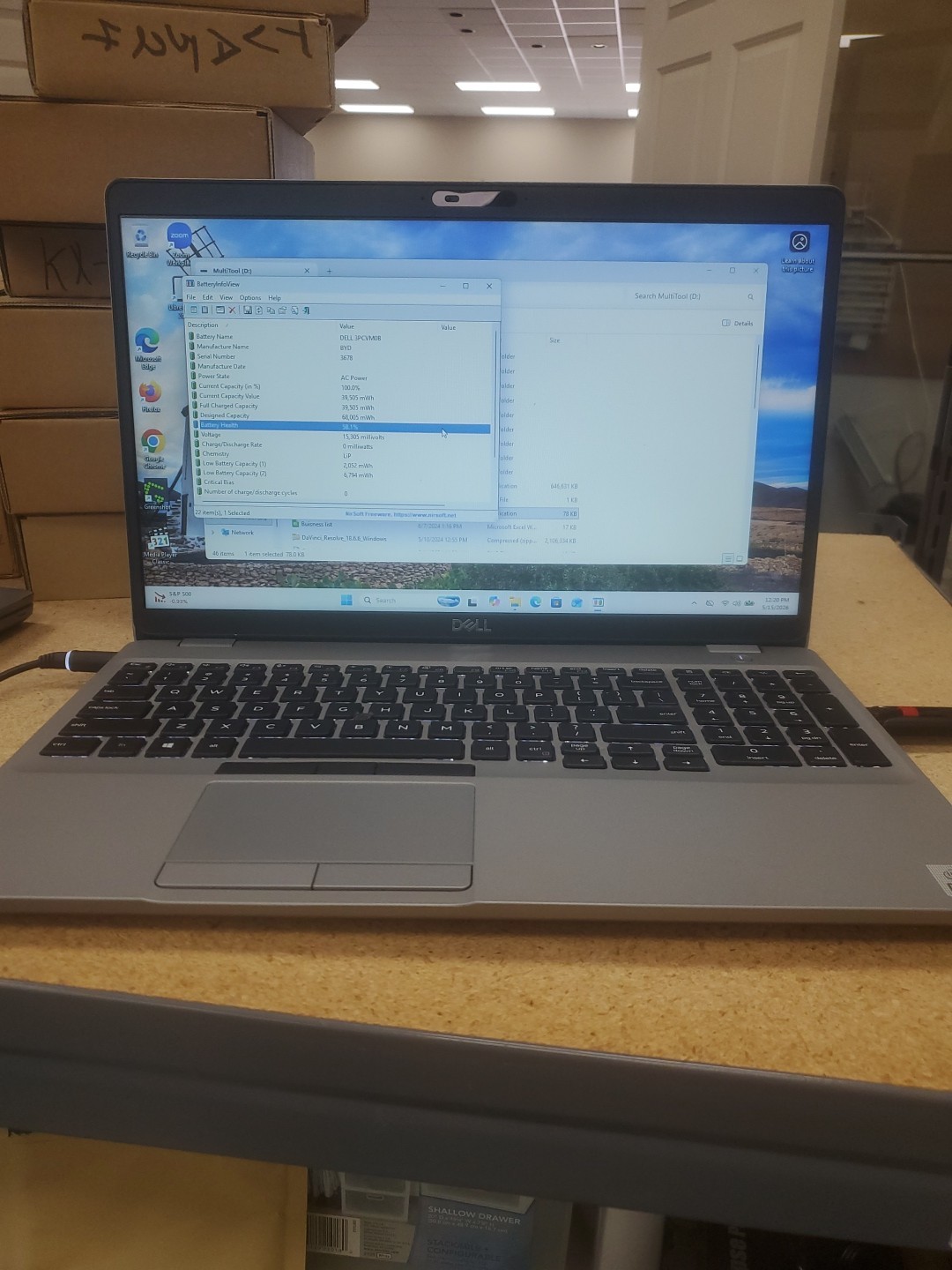 Dell Precision 3550 Laptop – i5-10310U 8GB 256GB SSD 15.6″ 051526-4