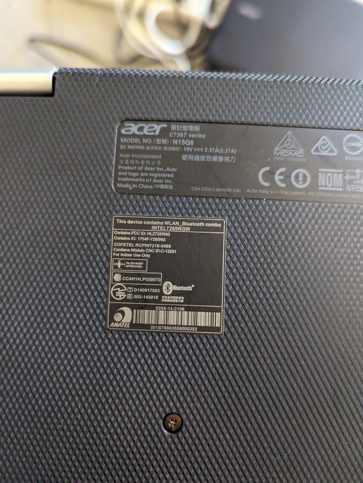 Acer Chromebook R 11 C738T-C5R6, N15Q8 11.6″ Touch-screen 4GG RAM 32GB