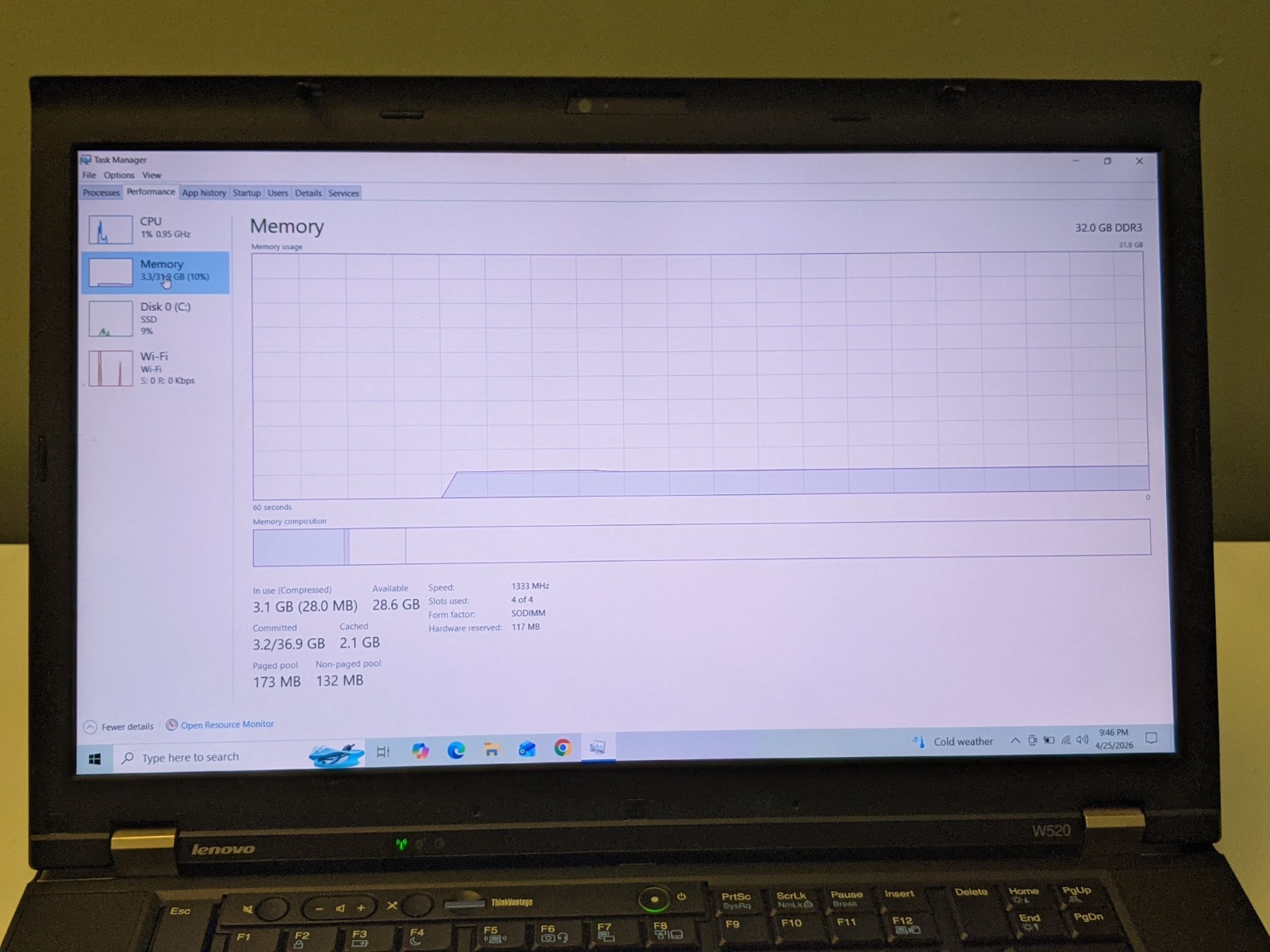 Lenovo ThinkPad W520 15.6” Laptop i7 Extreme 32GB RAM 250GB SSD Win 10 Pro