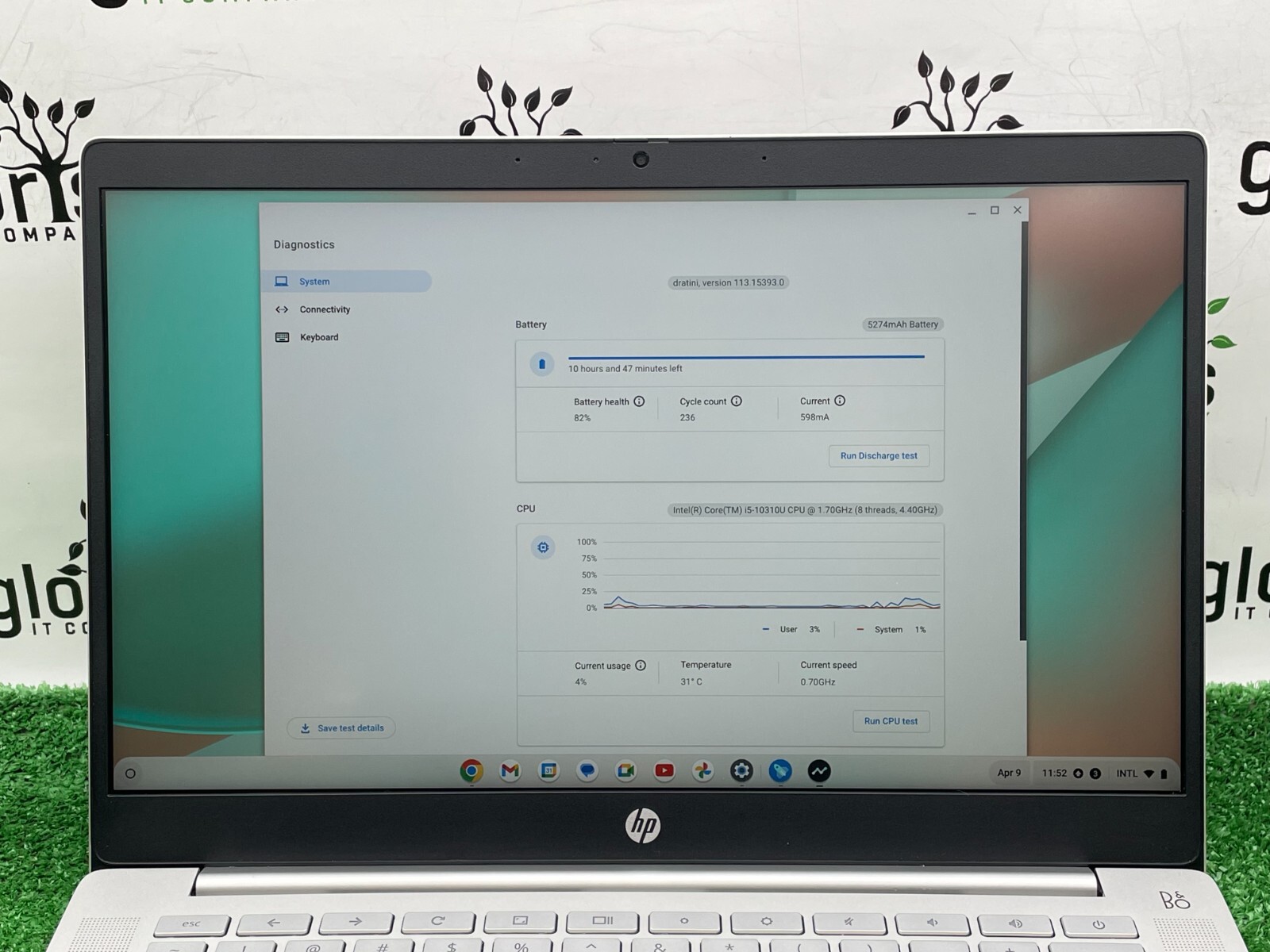 HP Pro c640 Chromebook Laptop Intel i5-10310U 1.70GHz 8GB RAM 64GB SSD ChromeOS