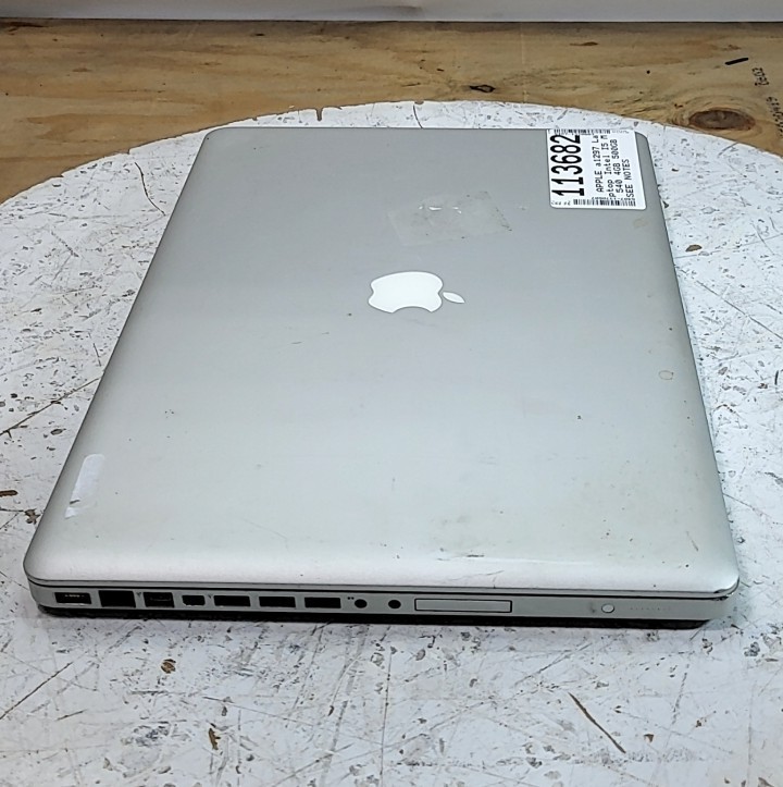 APPLE a1297 Laptop Intel I5 M 540 4GB 500GB SEE NOTES