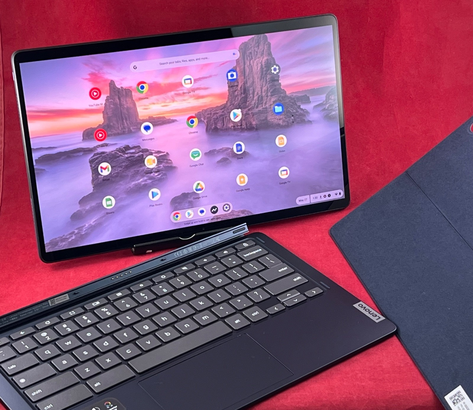 NEW LENOVO 128GB CHROMEBOOK DUET 5 13.3″ FHD TOUCHSCREEN LAPTOP / TABLET 13Q7C6