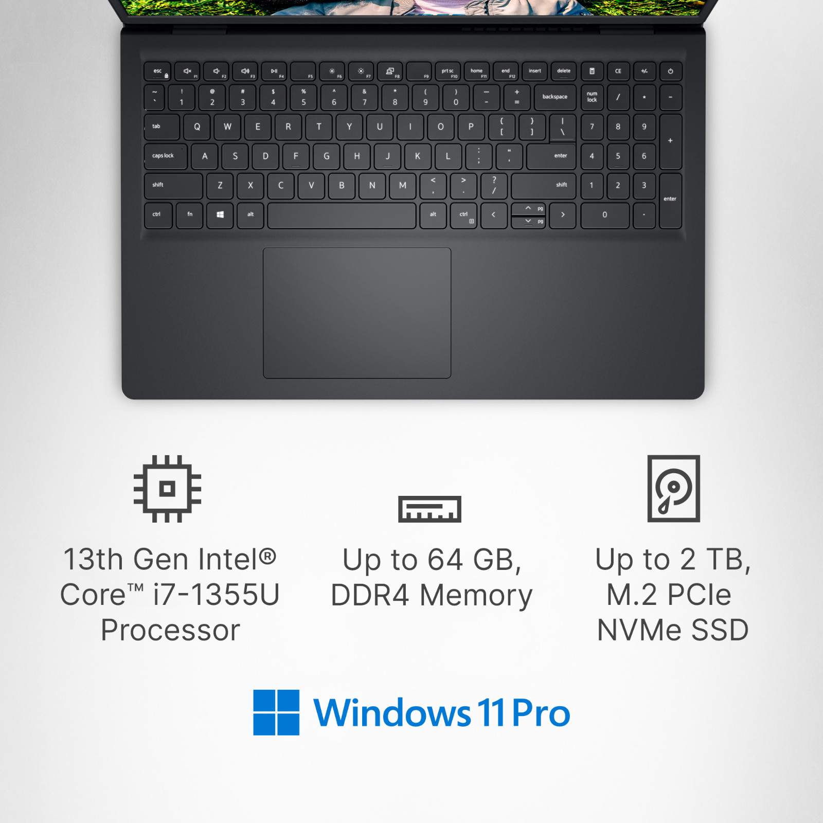 2026 Dell Inspiron 15 Touch Laptop 10-Core Intel i7, Up to 64GB RAM 2TB SSD Pro