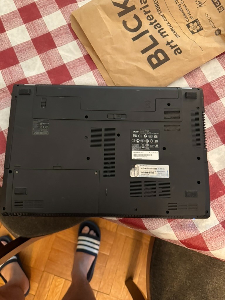 Acer TravelMate 5760 i5-2410M 4GB RAM – No HDD – Boots to BIOS – Parts/Repair