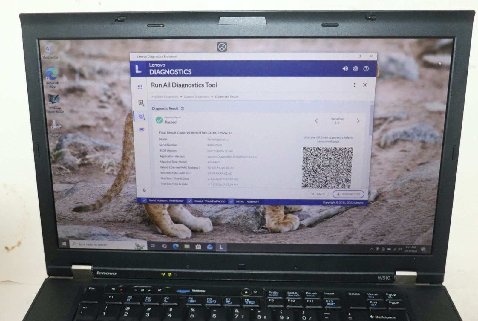 Lenovo ThinkPad W510|Core i7@1.60 GHz|8GB RAM 1TBHDD|WIN 10.PROF|NVIDI|WiFi