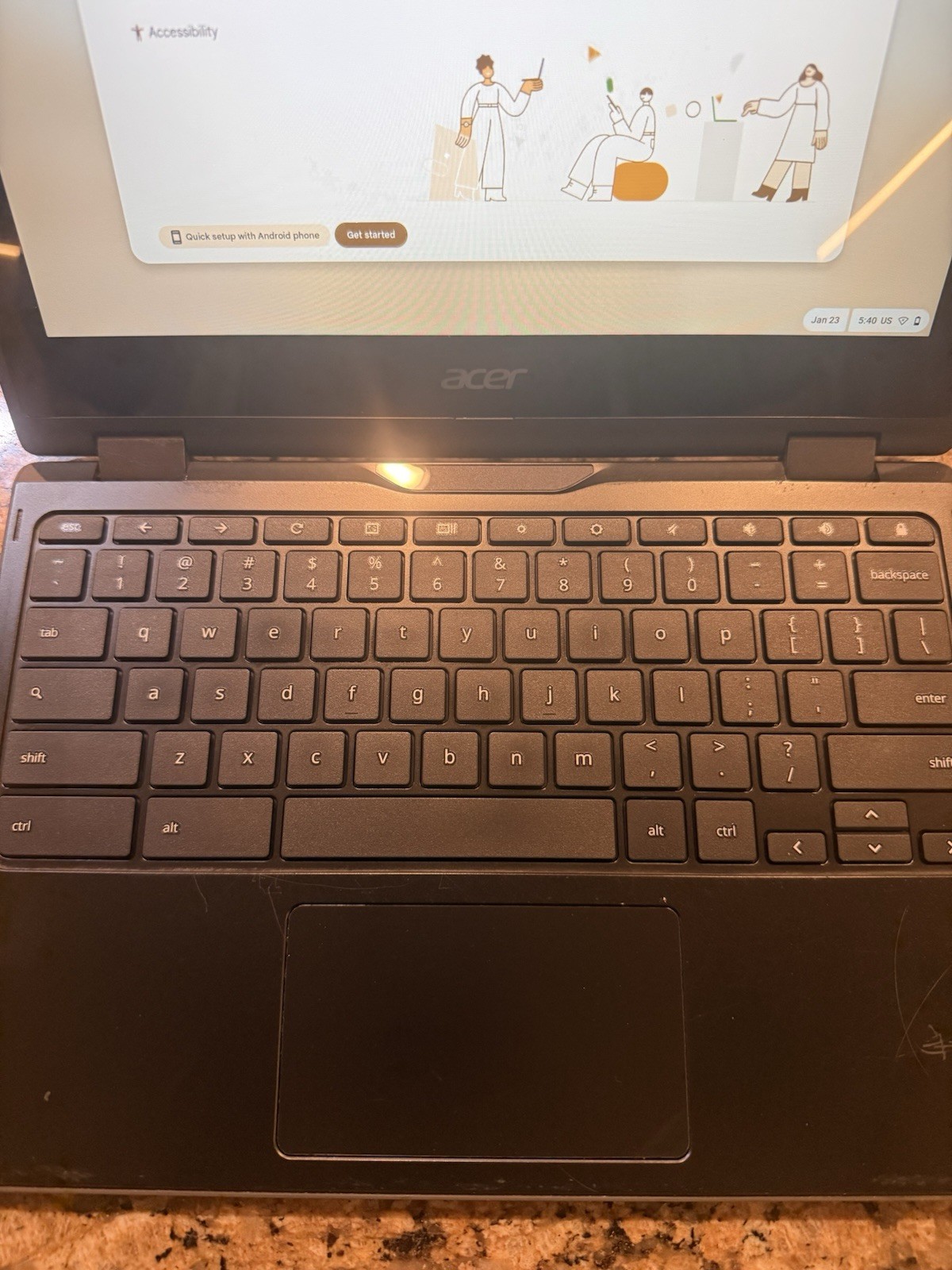 Acer R752T Chromebook 11-inch – Intel Celeron 4GB RAM 32GB With Charger