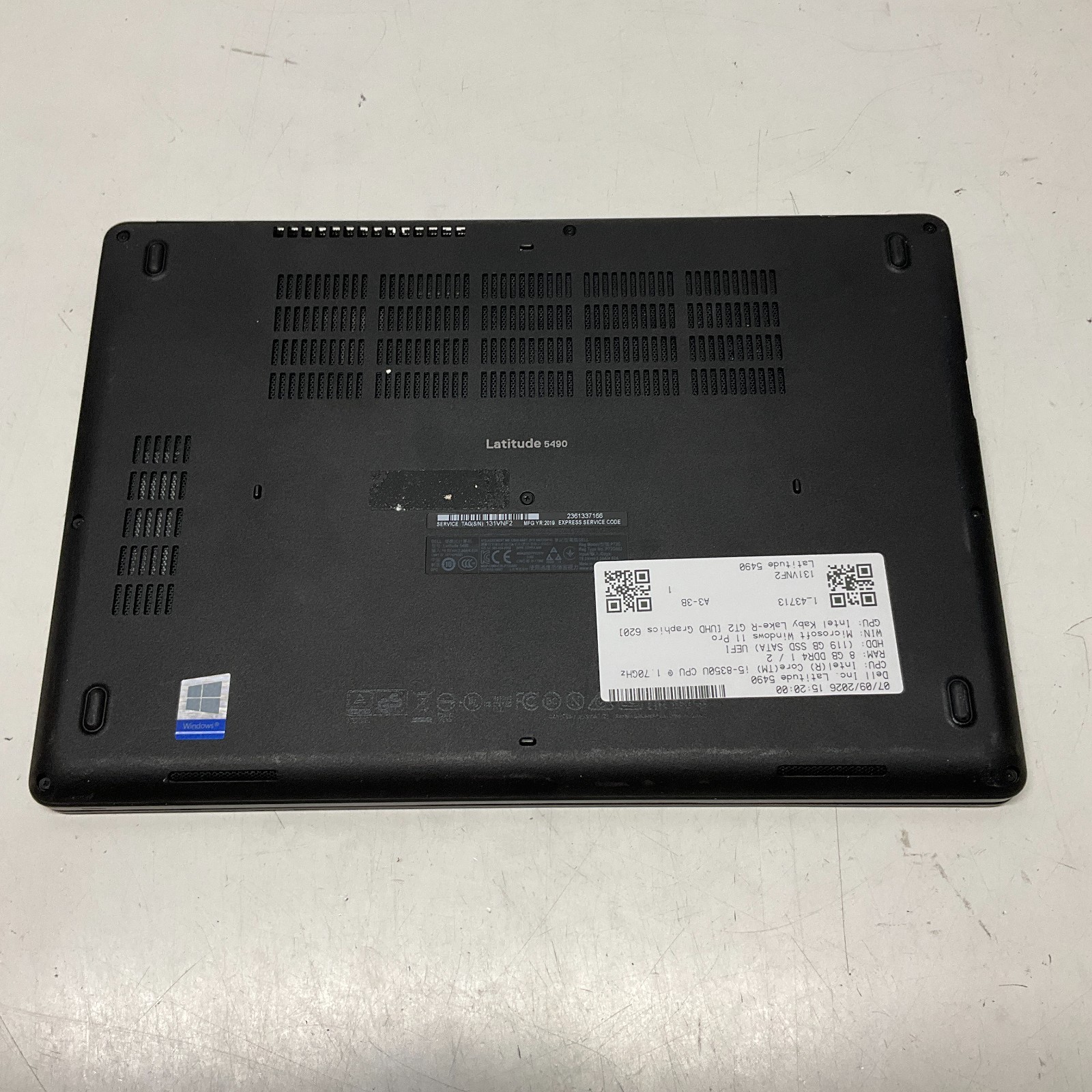 Dell Latitude 5490 14″ Intel i5-8250U 1.60GHz 8GB DDR4 128GB SSD Windows 11 Pro