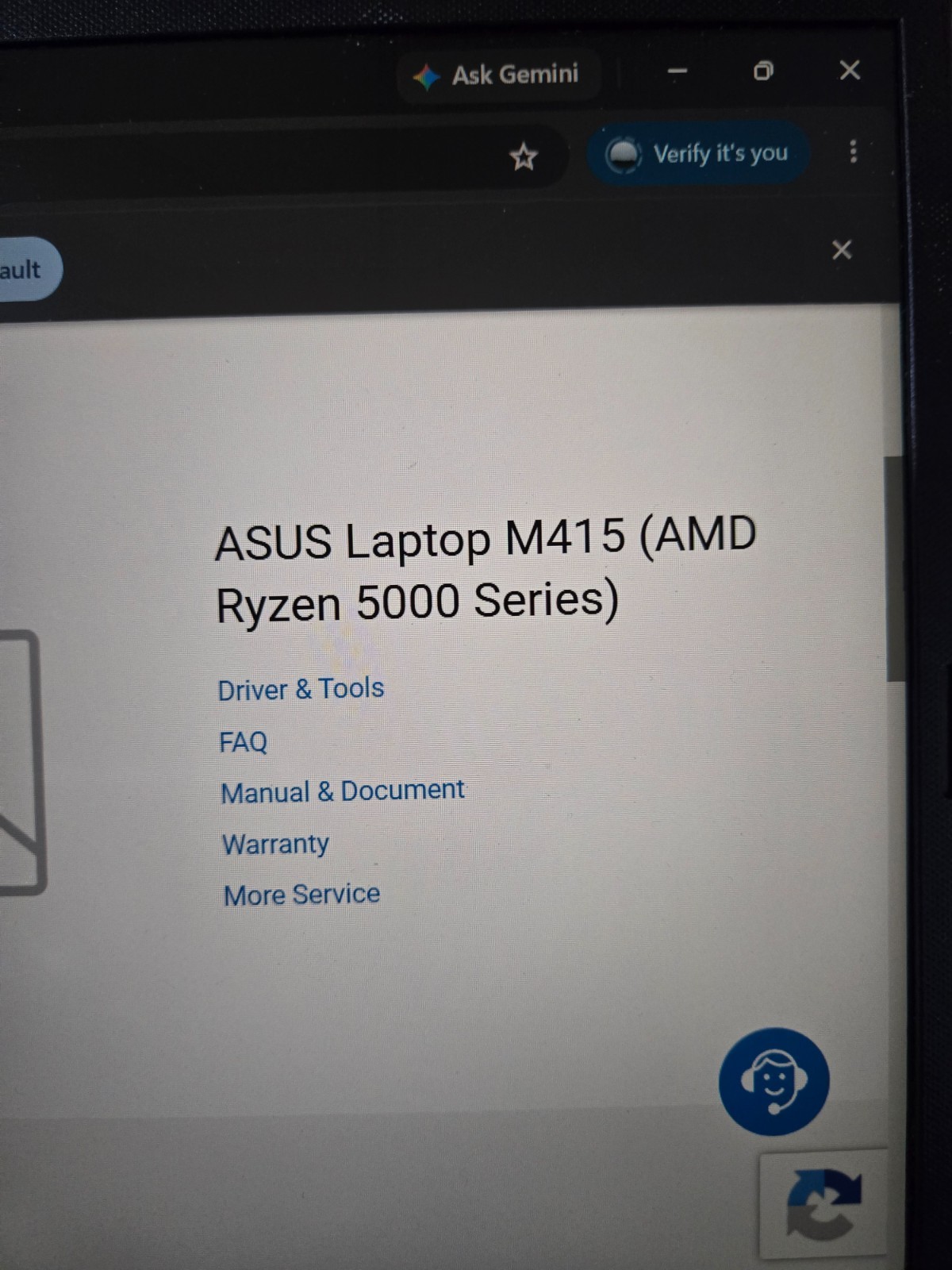 ASUS : M415UA-IS59 AMD Ryzen 5 5500U Mobile Proc 16GB RAM 512GB SSD Win 11 Home
