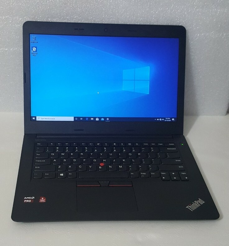 Excellent Lenovo ThinkPad E475 14″ A6-9500B 2.3GHz 4GB 256GB Ssd Win 10 Pro