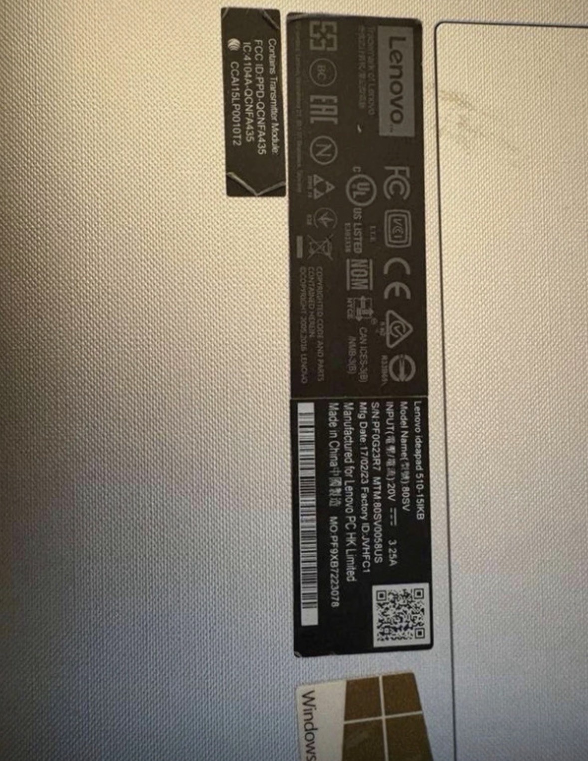 Lenovo Ideapad 510-15IKB i7-7500U 12GB 256GB SSD GT 940MX 15.6″ FHD Win10 Silver