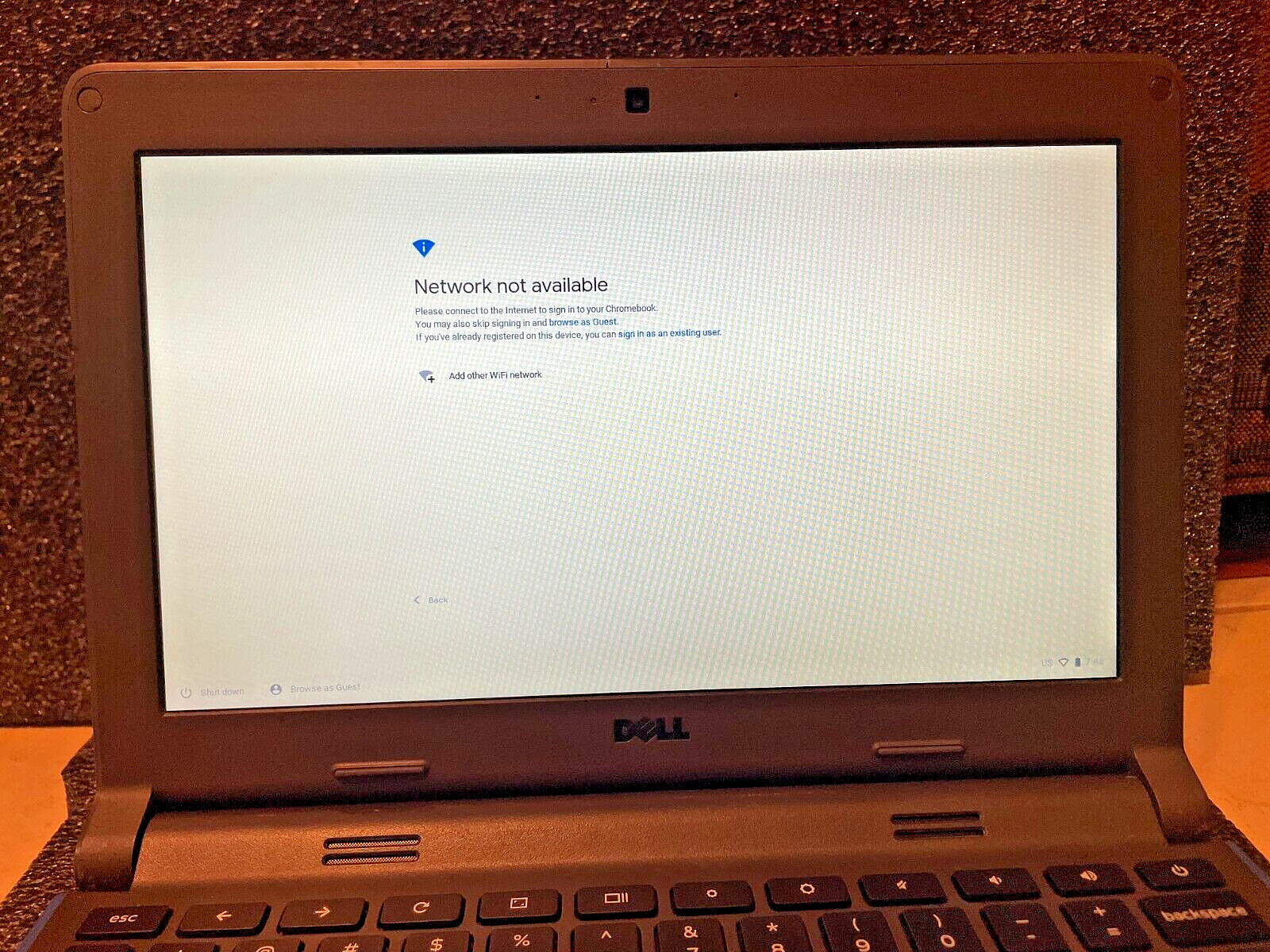DELL CHROMEBOOK 11 P22T WITH CHARGER