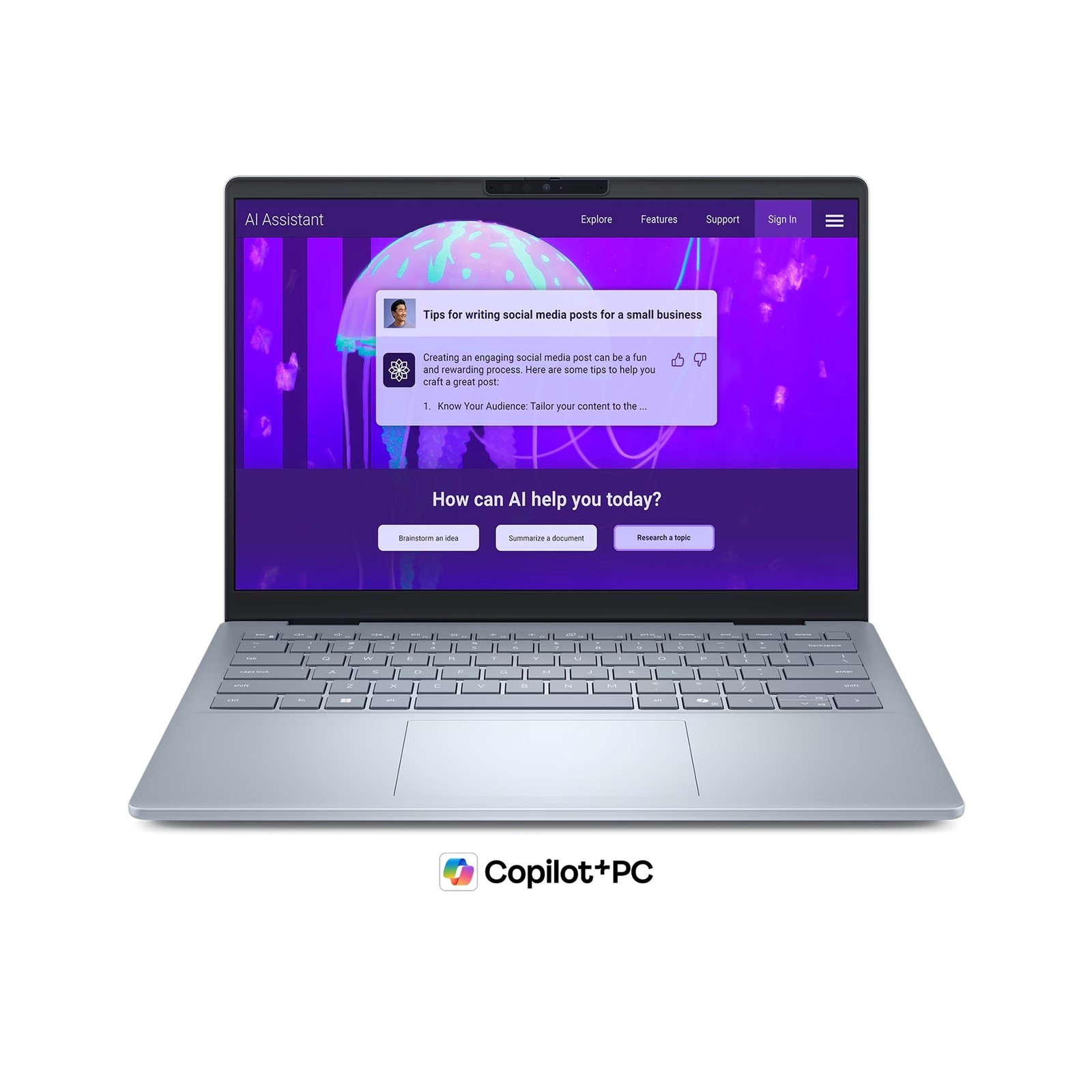 Dell 14 Plus DB14250 14″ Touch Copilot+ PC Core Ultra 9 288V 32GB 1TB SSD WIN11P