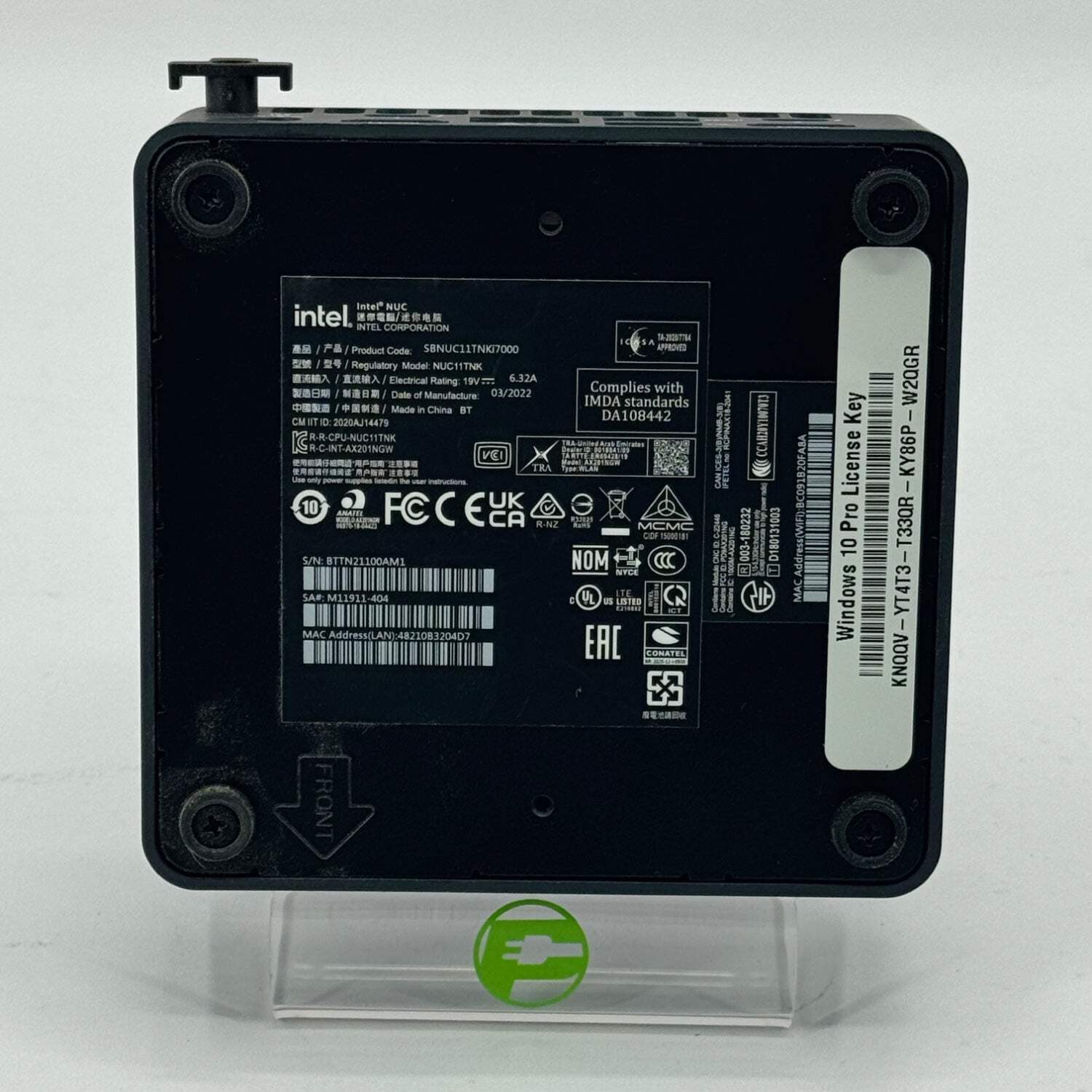 Intel NUC 11 Performance Mini PC NUC11TNK i7-1165G7 2.80GHz 16GB RAM 512GB SSD