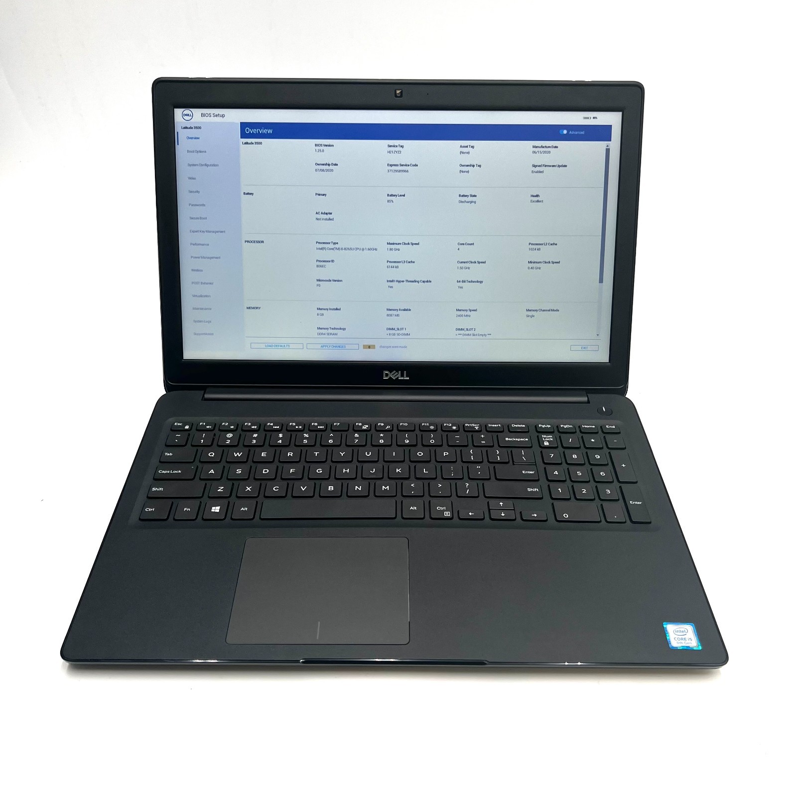 Dell Latitude 3500 15″ i5-8265U 8GB RAM 256GB SSD No OS | TESTED USED GOOD
