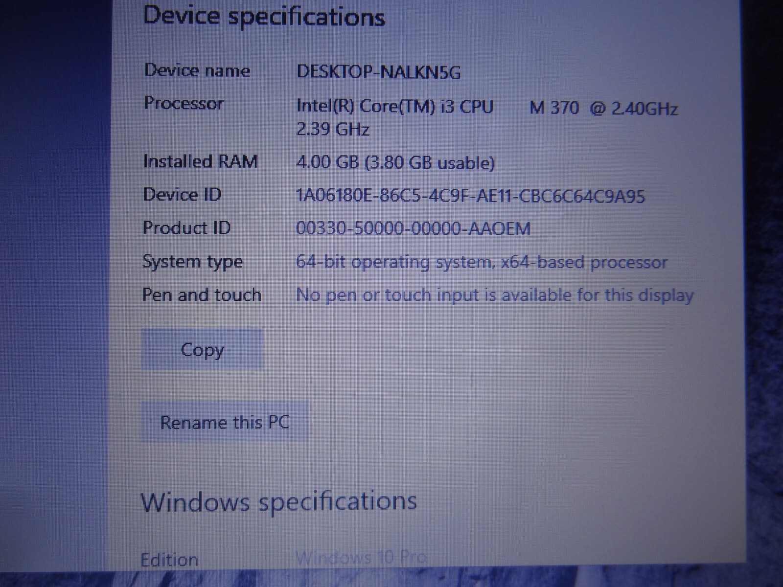 Dell Vostro 3400 Laptop Computer +NEW Battery -14″Screen -Windows 10 -128 SSD