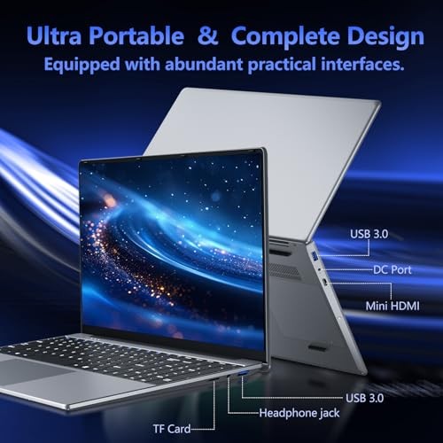15.6 inch Laptop with Core M3-6Y30 Processor Laptop Computer 8GB RAM 256GB