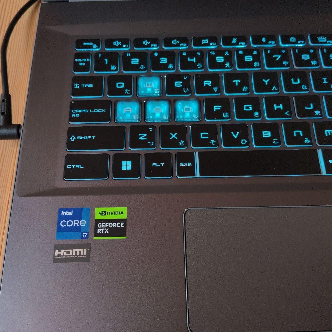 MSI Gaming Laptop Intel Core i7 NVIDIA GeForce RTX Japanese Keyboard
