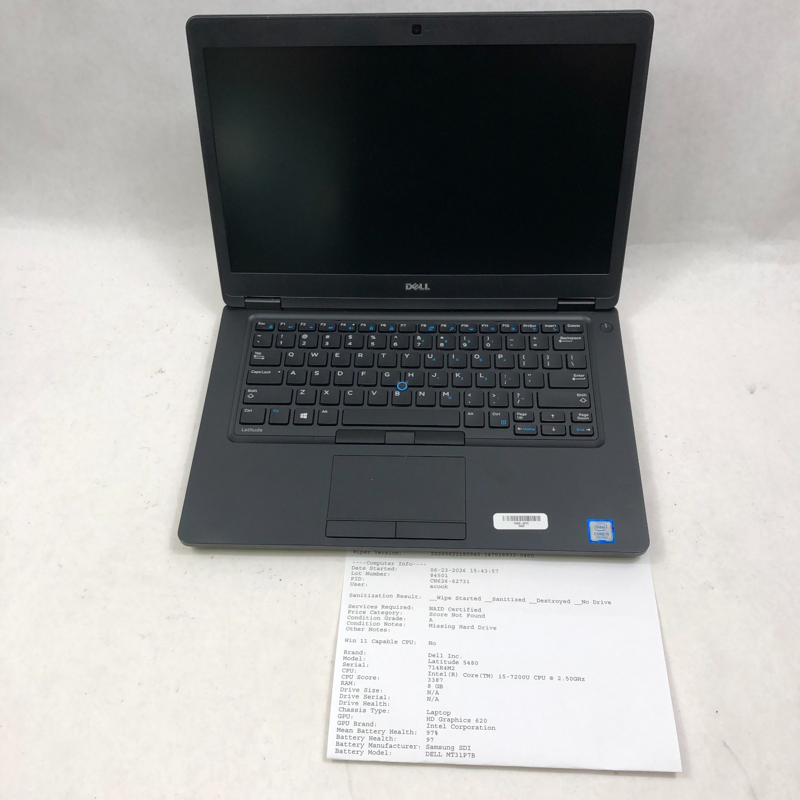 Lot of 8 Dell Latitude Laptops Mixed Models i5/i7 6th-7th 5480/7480/E5570/E5470