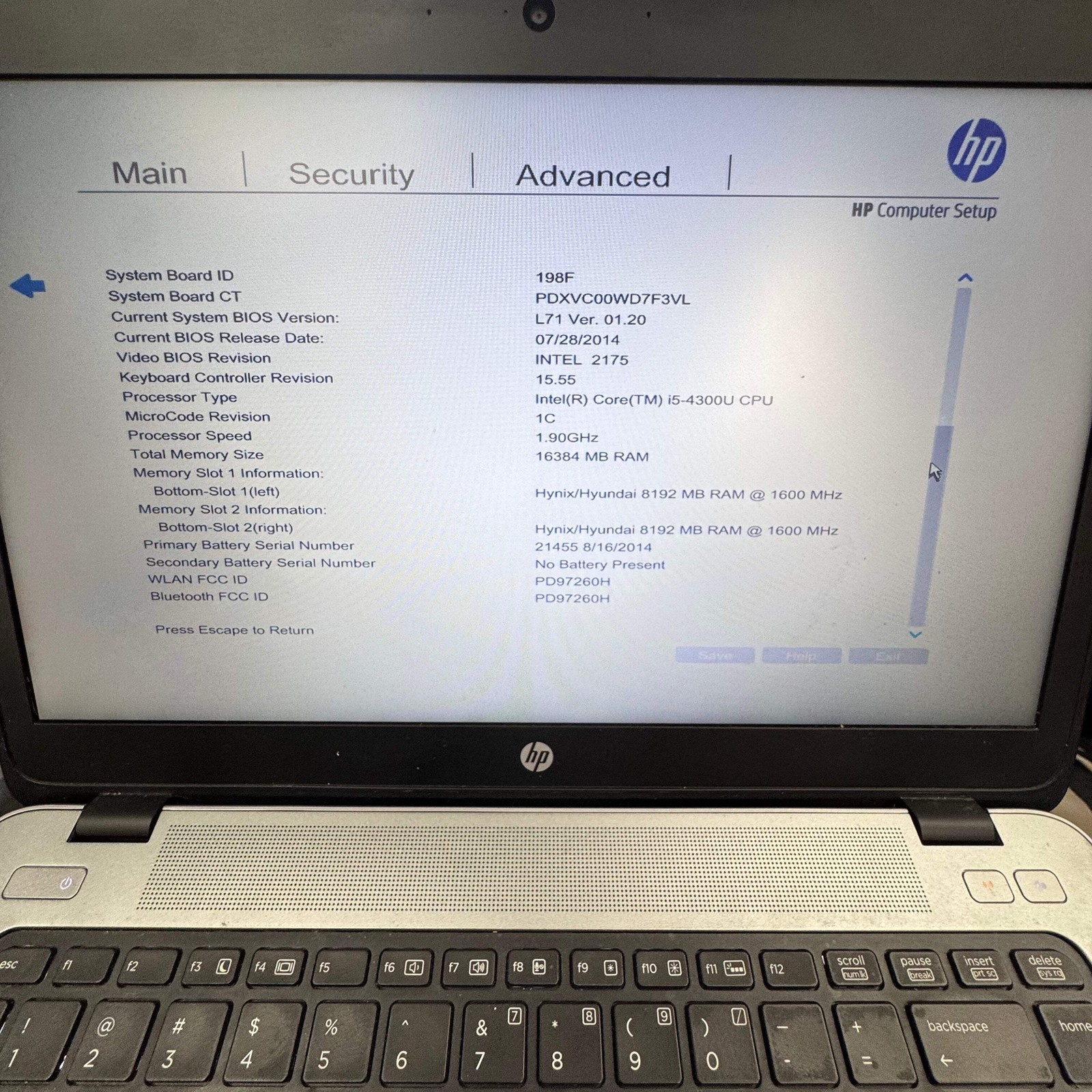 HP EliteBook 840 G1 14 inch i5 16GB 256GB Black