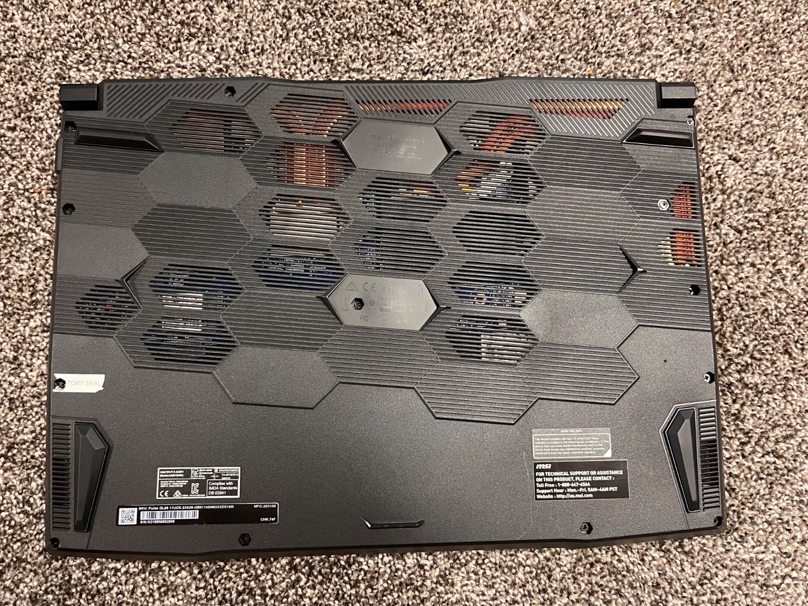 MSI Pulse GL66 15.6″ i5-11400H 32gb RAM 512GB SSD GeForce RTX 3050 (READ DESC)