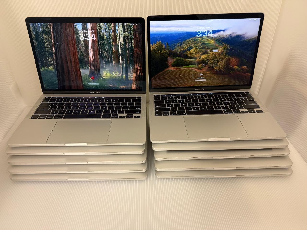 Apple MacBook Pro 13” i7 2.3GHz 16GB RAM 512GB SSD Silver(2020, A2251) Lot of 10