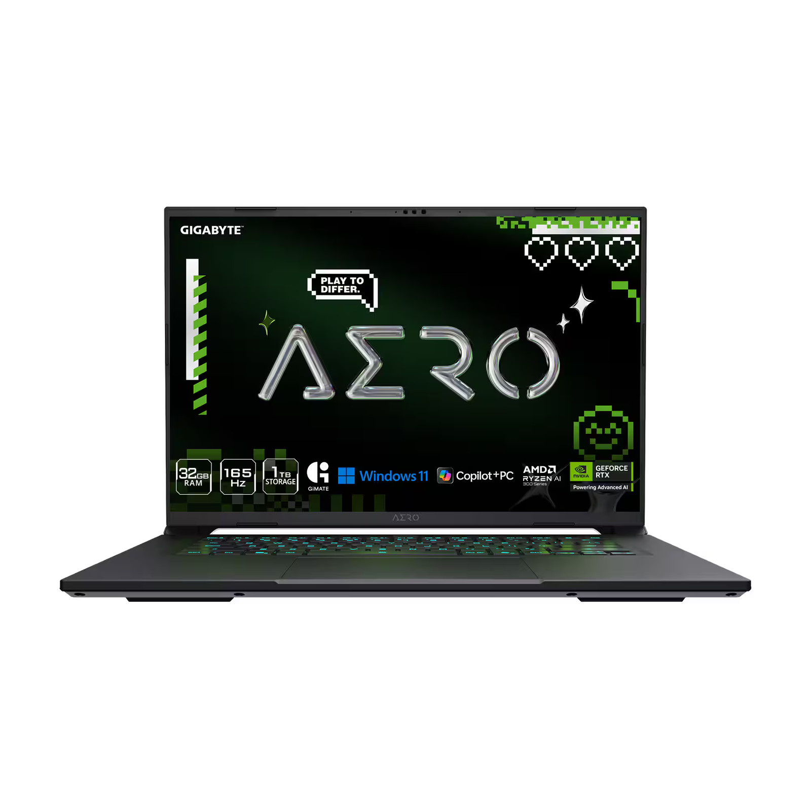 GIGABYTE – AERO X16 – Copilot+ PC – 16″ 2560×1600 WQXGA AMD Ryzen Al 7 350 – …