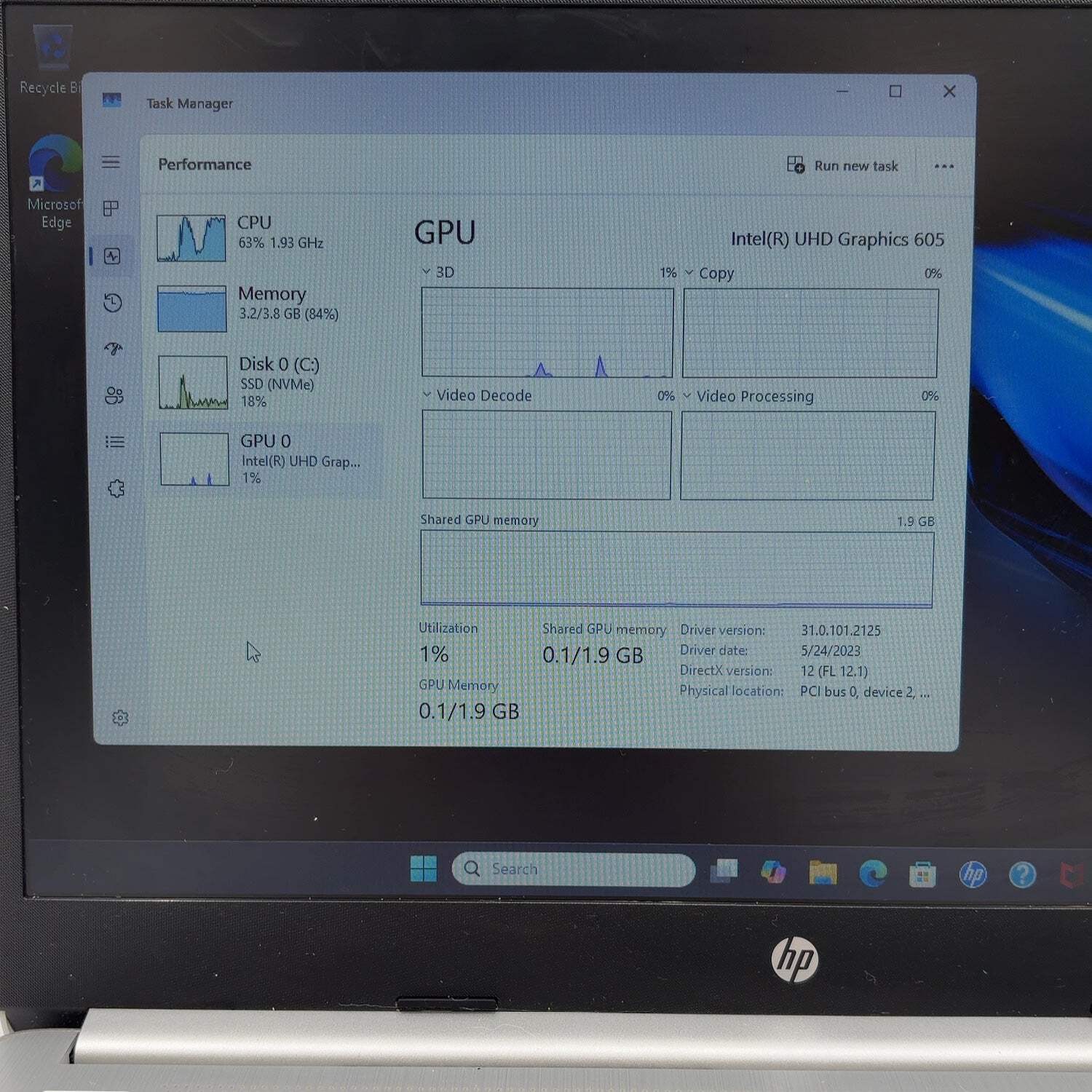 HP Laptop 14-DQ0703DX 14″ Pentium Silver N5030 1.1GHz 4GB RAM 128GB SSD