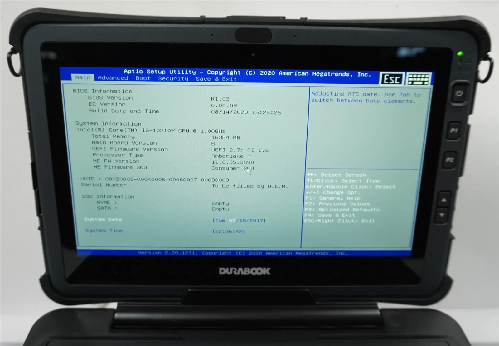 Lot of 5 DURABOOK U11i Rugged 11.6″ Core i5-10210Y 1.00GHz 16GB – No SSD