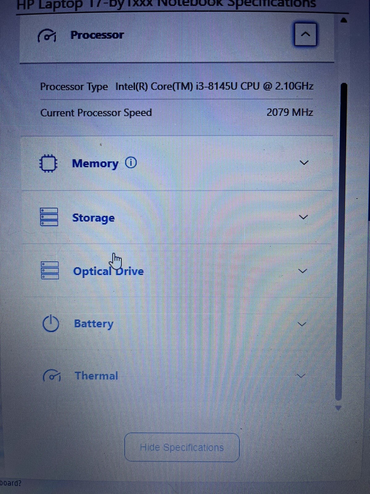 HP 17.3 HD Notebook i3 8145U 1 TB SSD 500 GB HD 8GB HD 8GB RAM 256GB SSD WIN 11