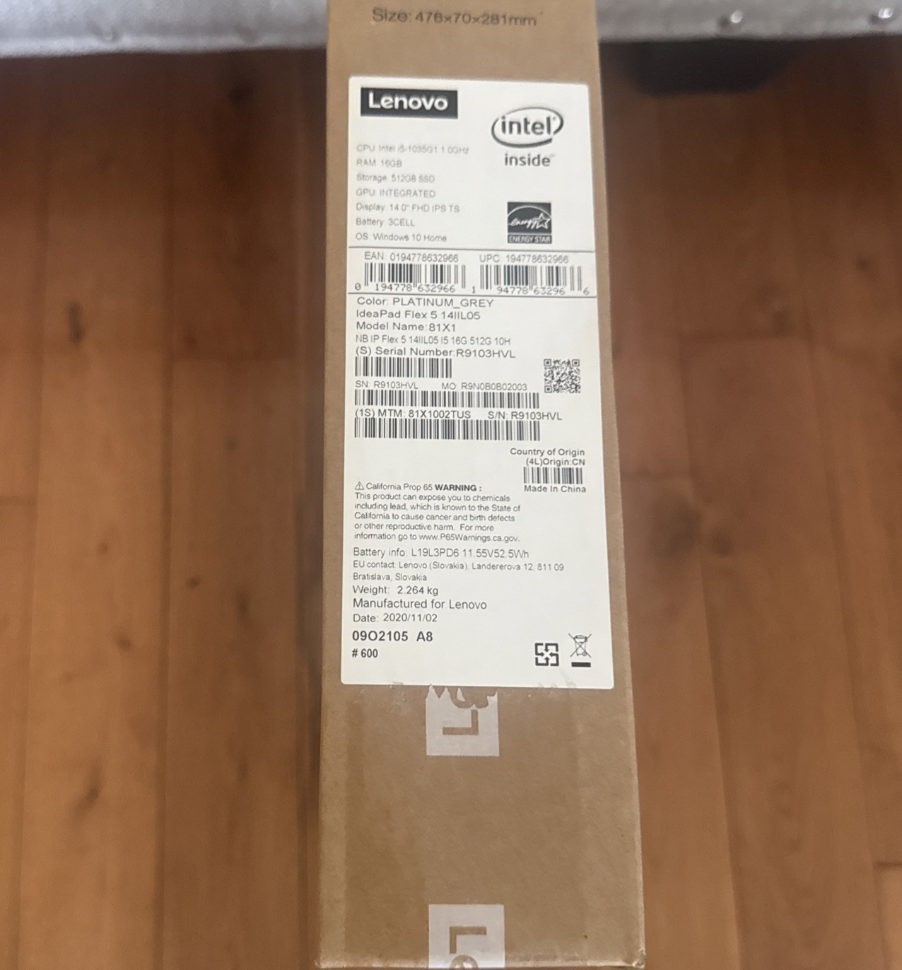 NEW Lenovo IdeaPad Flex 5 Laptop 14 Touch Backlit Intel i5 16GB RAM 512GB SSD