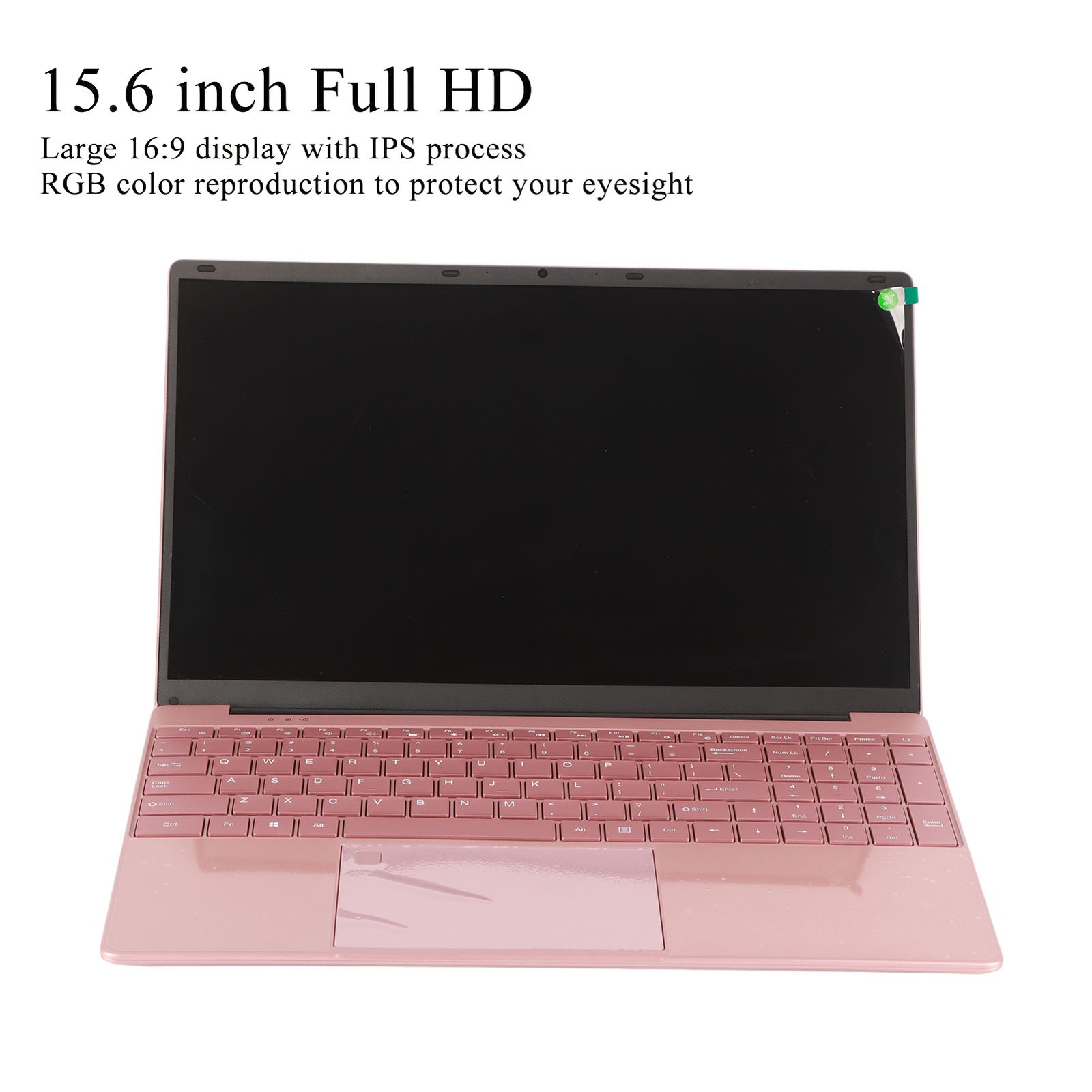 Pink Laptop 15.6 Inch Quad Core CPU Fingerprint Reader For Business Popular