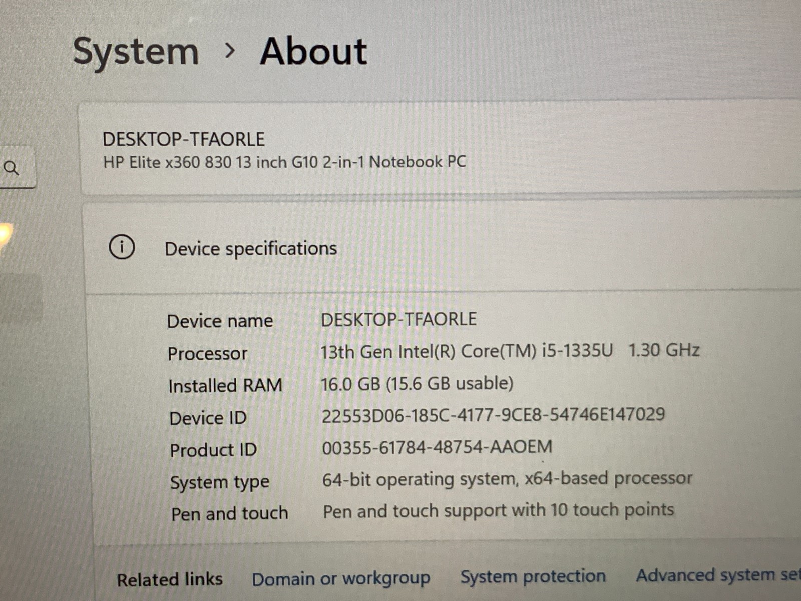 HP Elite x360 830 G10 2-in-1 13.3″ | 1.60GHz i5-1345U | 16GB LPDDR5 | 256GB SSD