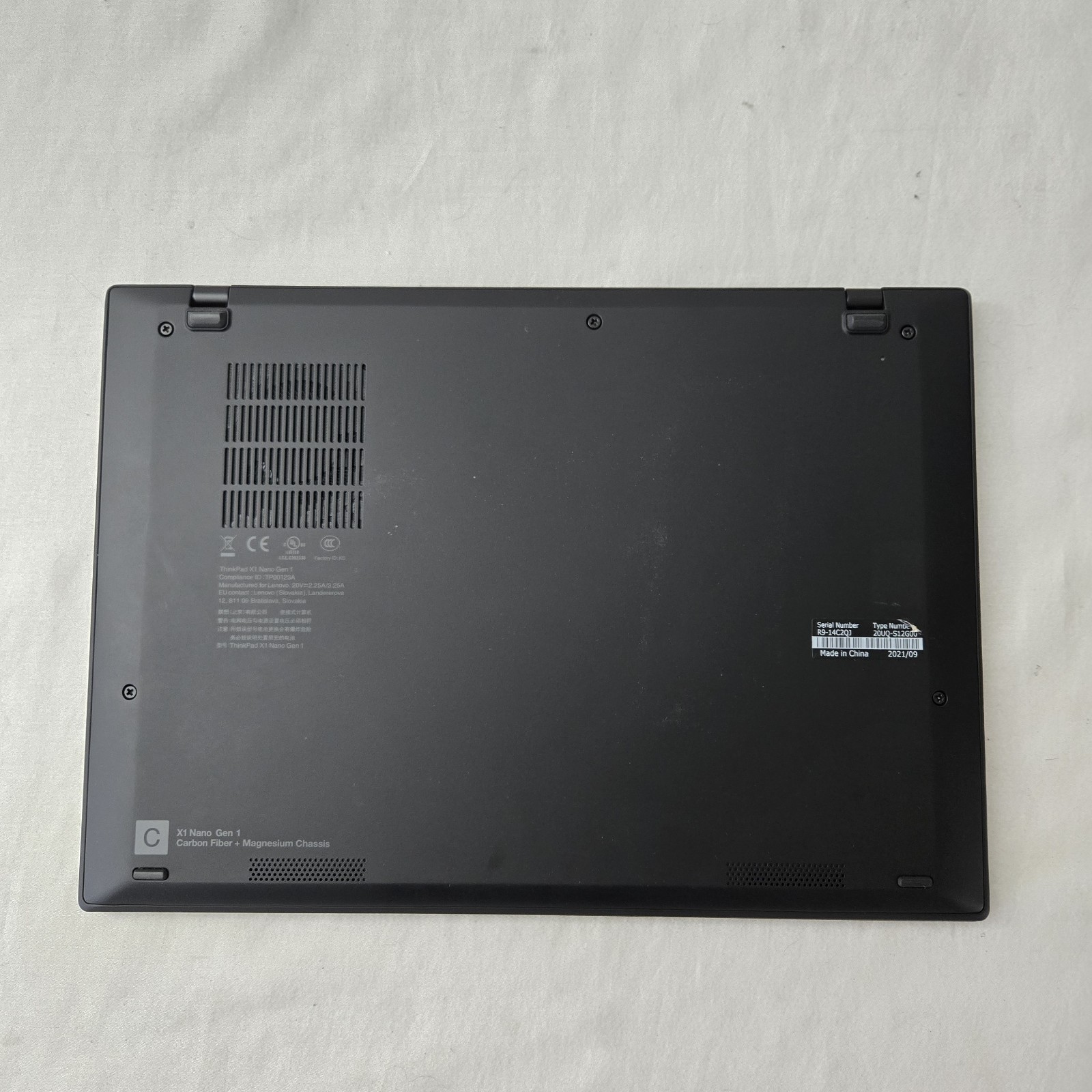 Lenovo ThinkPad X1 Nano Gen 1 Touch 13″ i7-1180g7 256GB SSD 16GB W11 – Grade A