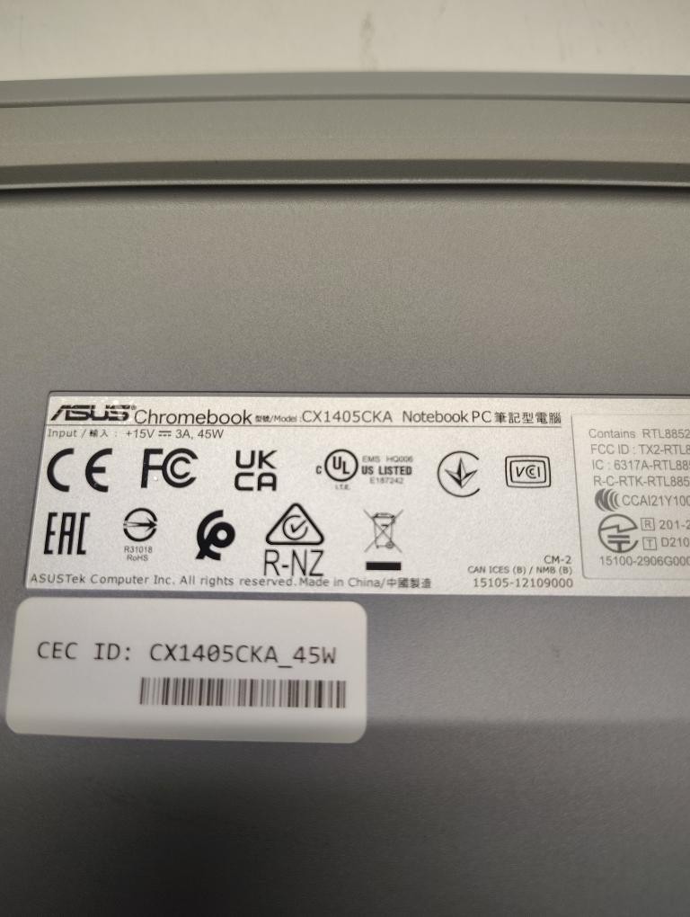 ASUS LAPTOP CHROMEBOOK CX1405CKA (P14028178)