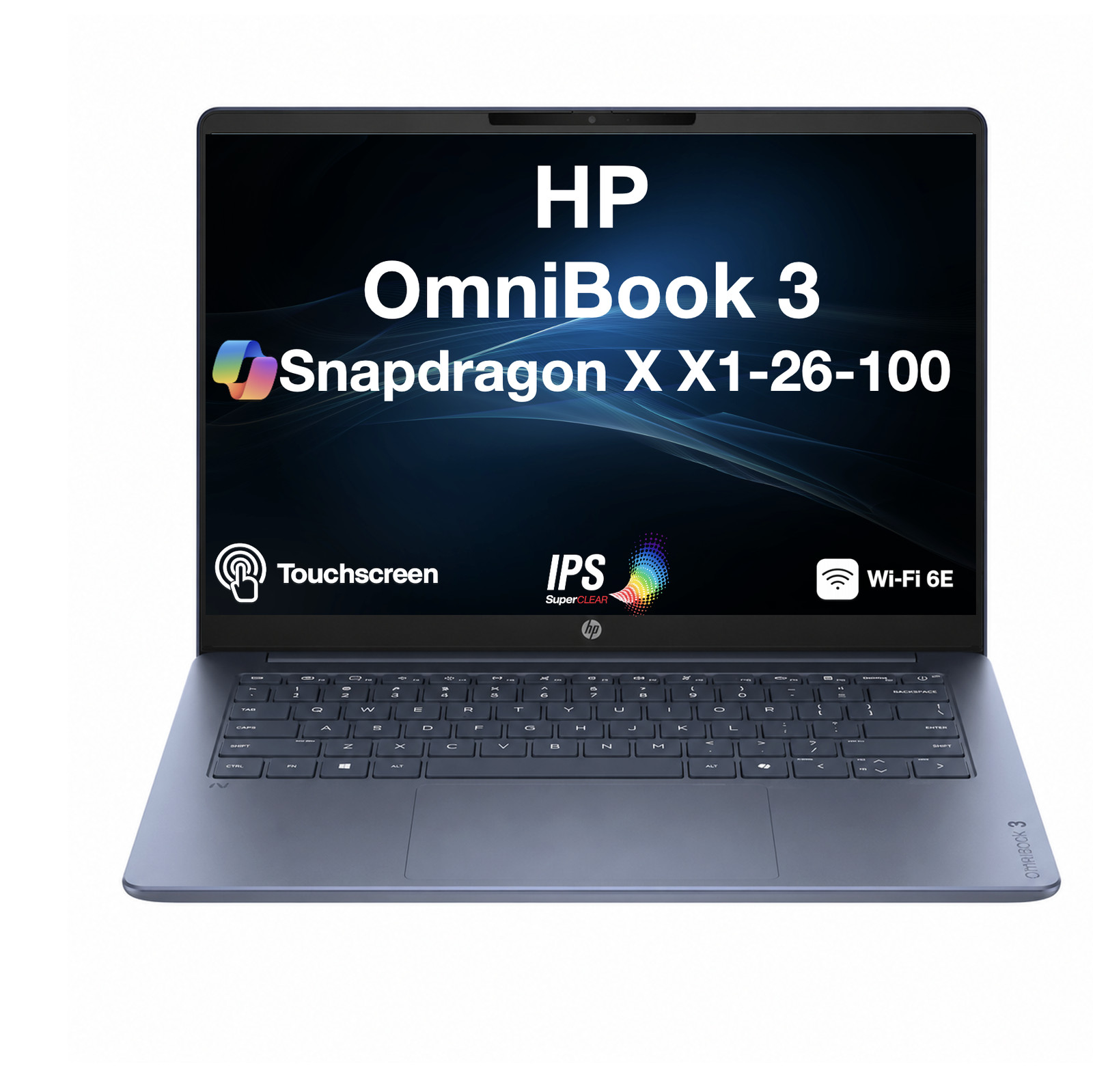 HP OmniBook 14.0″ 1920×1200 Snapdragon X X1-26-100 16GB 512GB SSD Windows 11 Pro