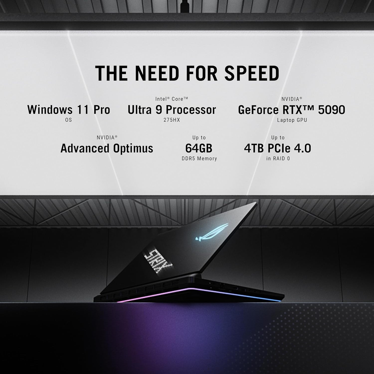 ROG Strix SCAR 18 (2025) Gaming Laptop, 18” ROG Nebula HDR 16:10 2.5K 240Hz/3Ms,