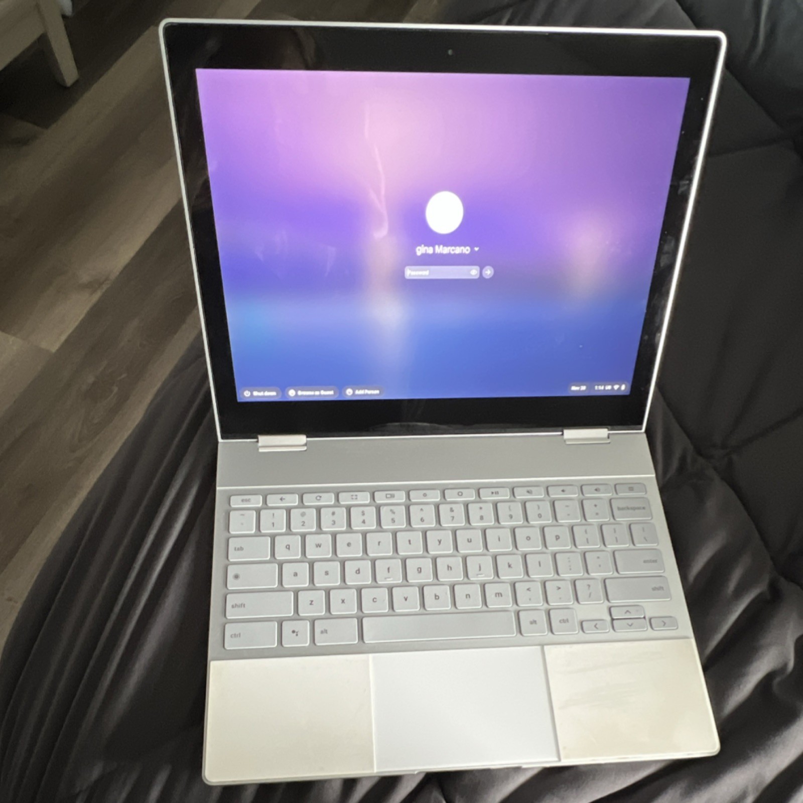 Google Pixelbook Touchscreen Chromebook Laptop Silver Chrome OS