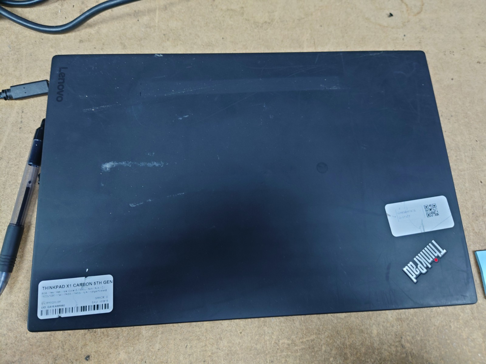 Lenovo X1 Carbon 5th Gen 14″ FHD i5-7300U 8GB RAM No OS/SSD