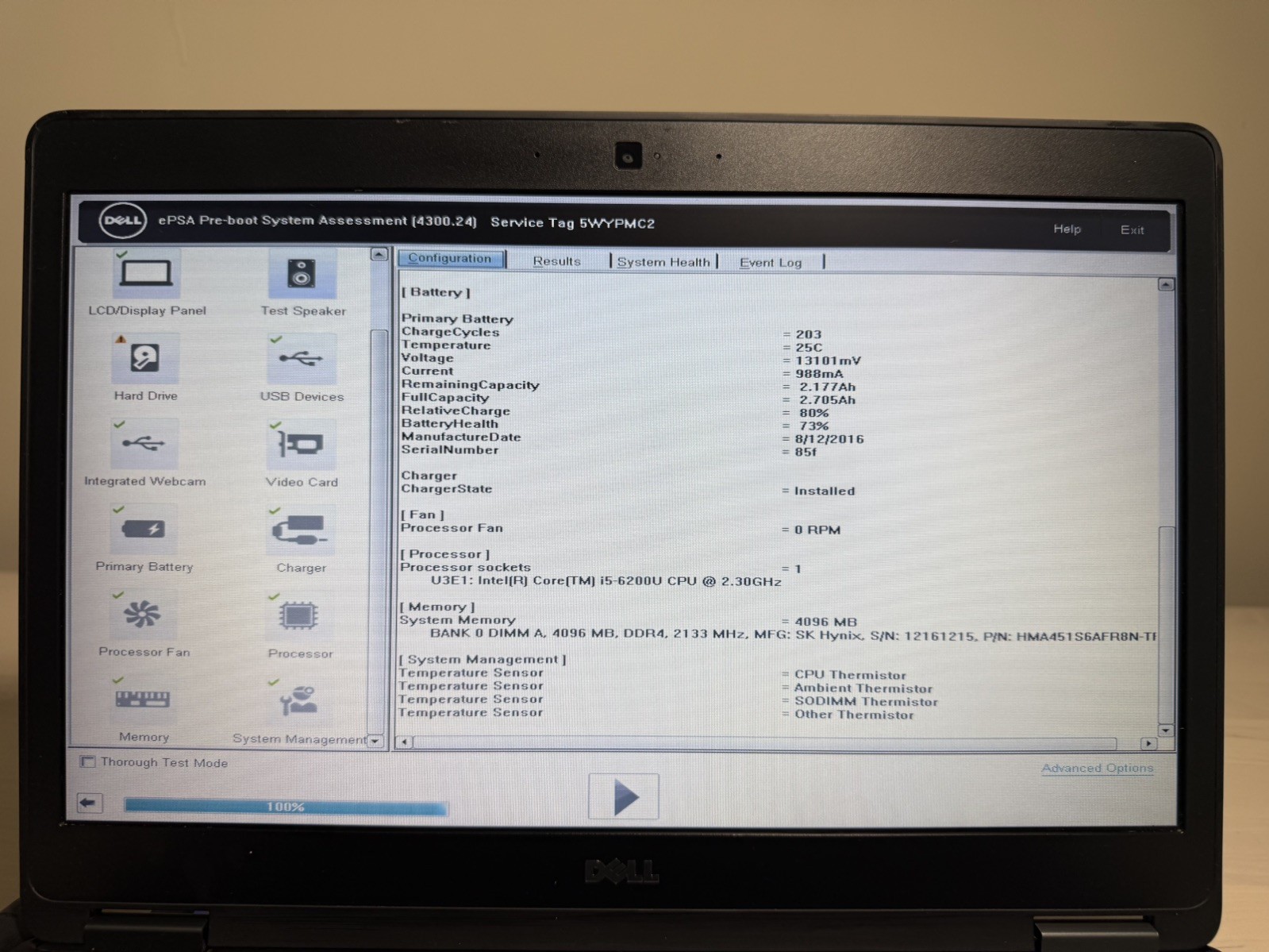 Dell Latitude E7470 Laptop Intel Core i5 6th Gen No HD/OS/AC Adapter