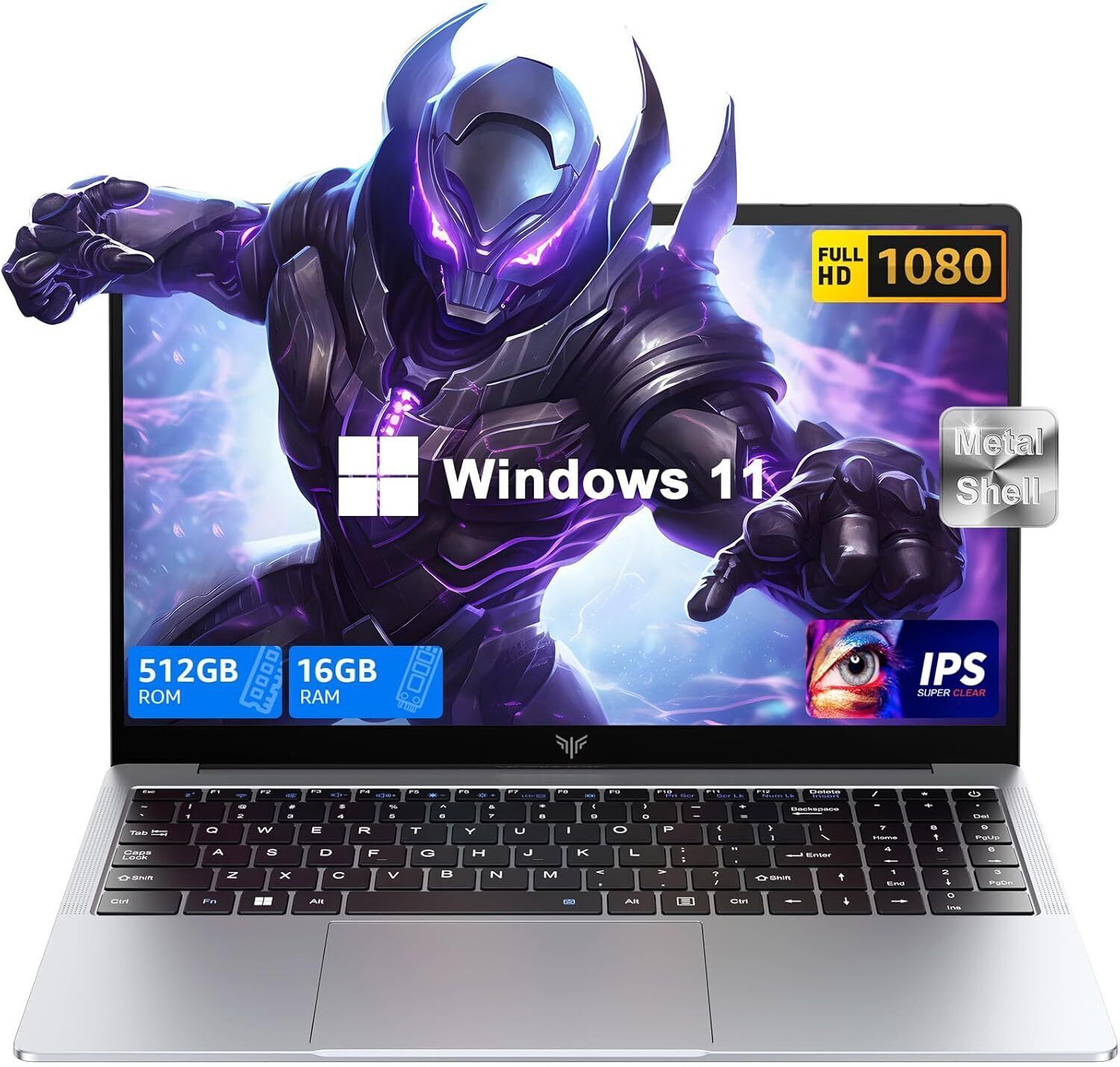 ACE PC Laptop 17.3″ FHD Netbook Intel N97 16GB DDR4 512GB M.2 SSD 2.4G/5G WIFI