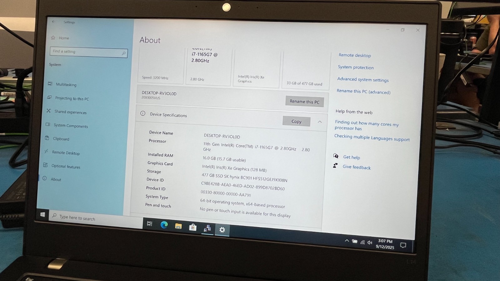 Lenovo ThinkPad L14 Gen 2 20X1003HUS SPF32NRF2 (Grade D)