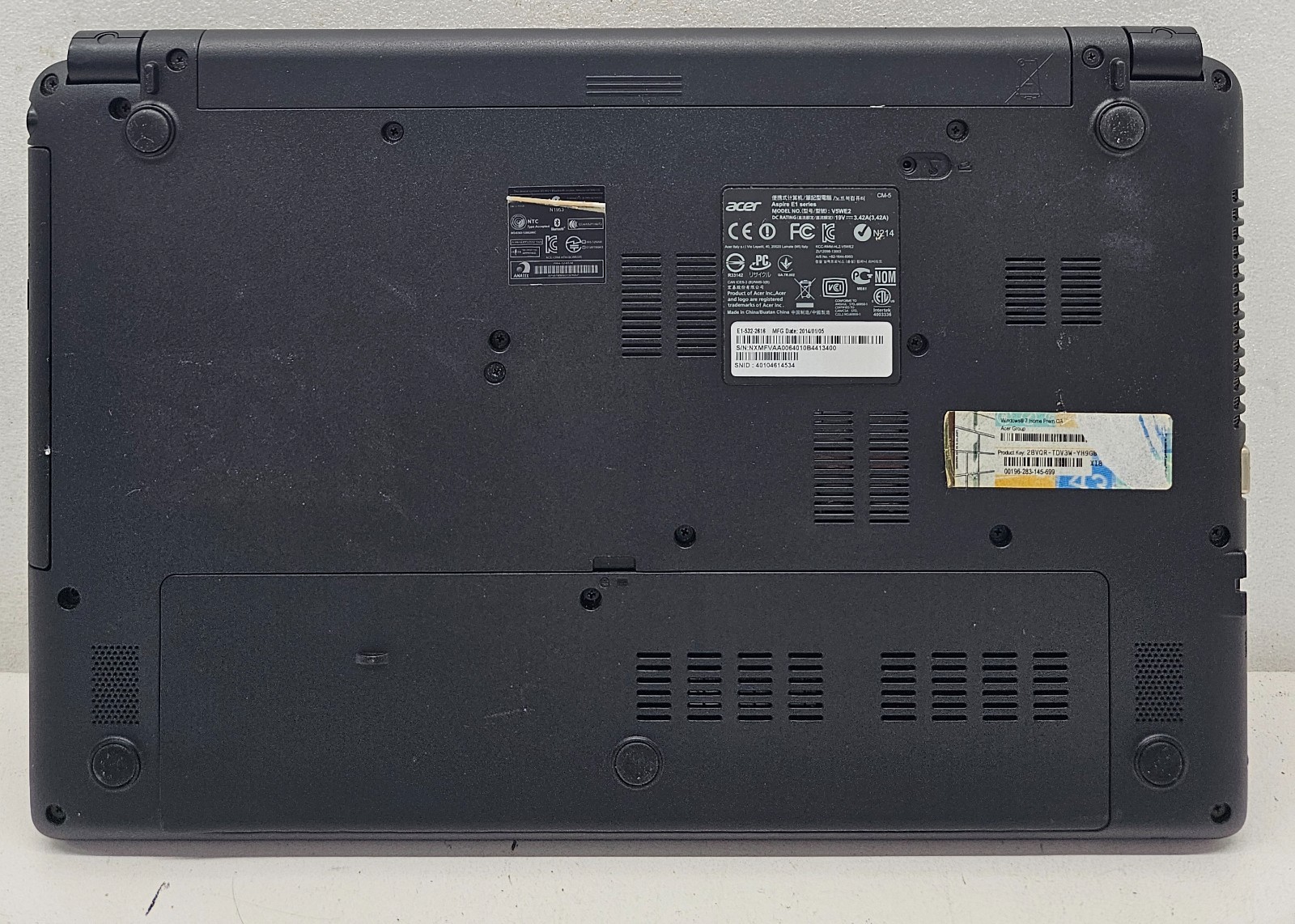 Acer Aspire E1-532-2616 15.6″ Laptop Intel Celeron 2957U 4GB Ram NO HD/OS (FL)