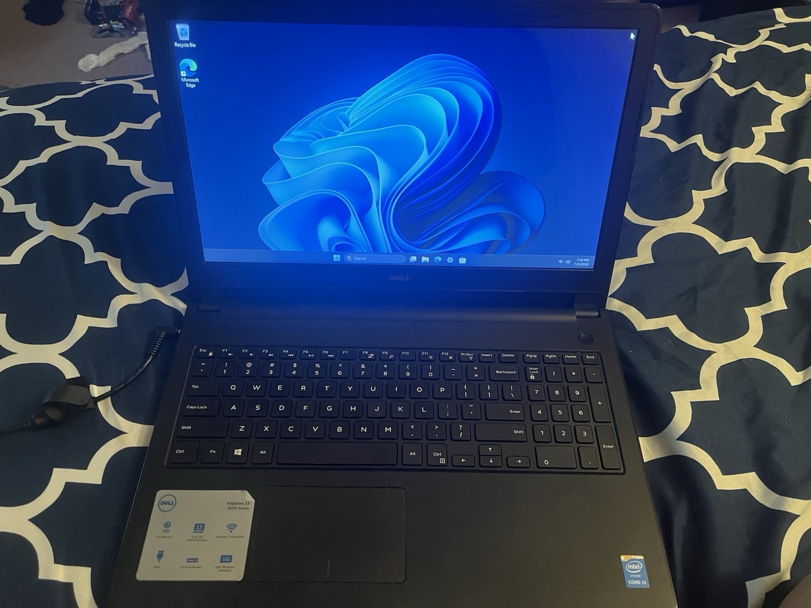 Dell Inspiron 15 Laptop Windows 11 Pro