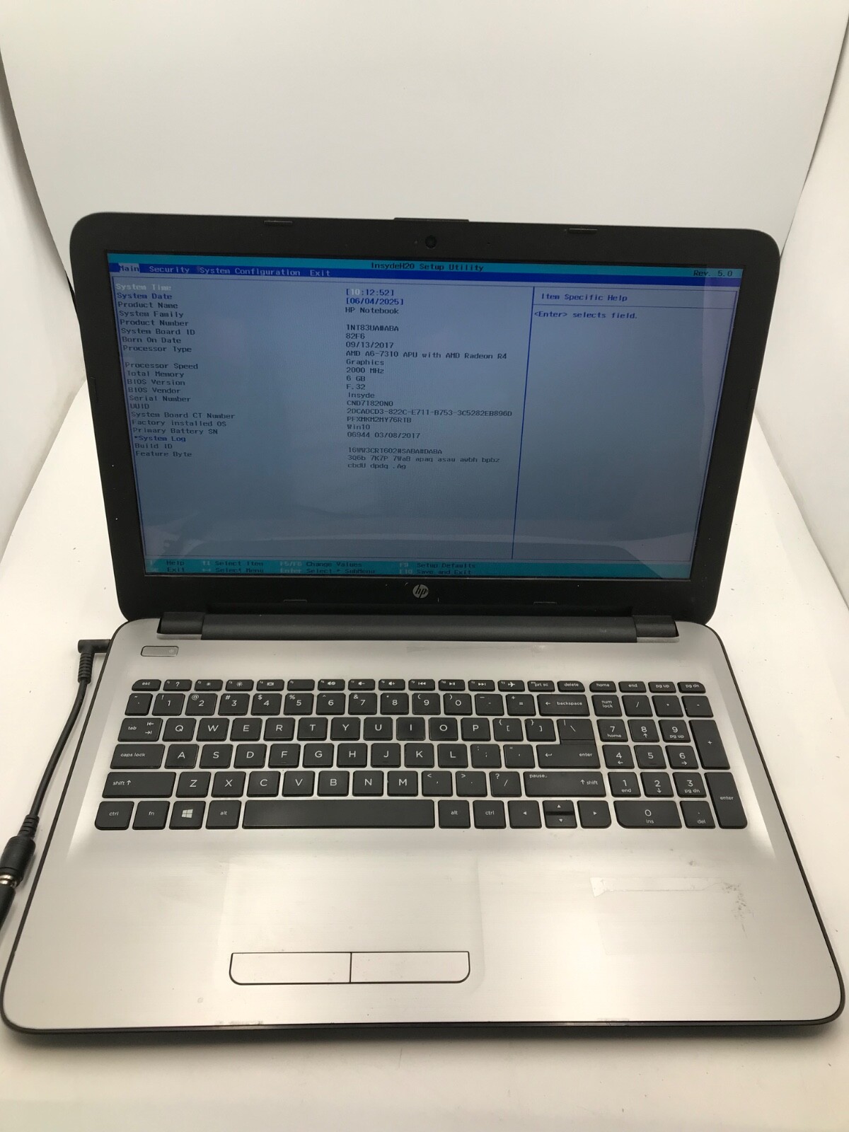 HP 15-BA018DS 15″ Touch AMD Quad-Core A6-7310 Radeon R4 6 Gb RAM- MZ