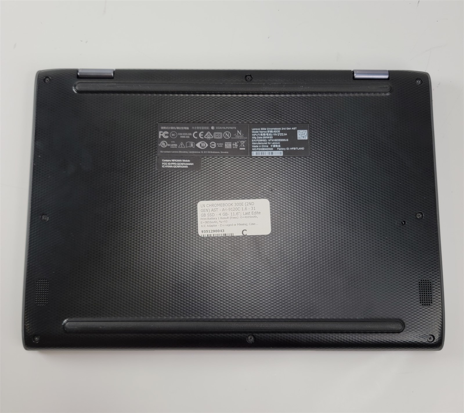 Lenovo 300e Chromebook 2nd Gen 11.6” A4-9120C 4GB RAM 32GB SSD Touchscreen WiFi