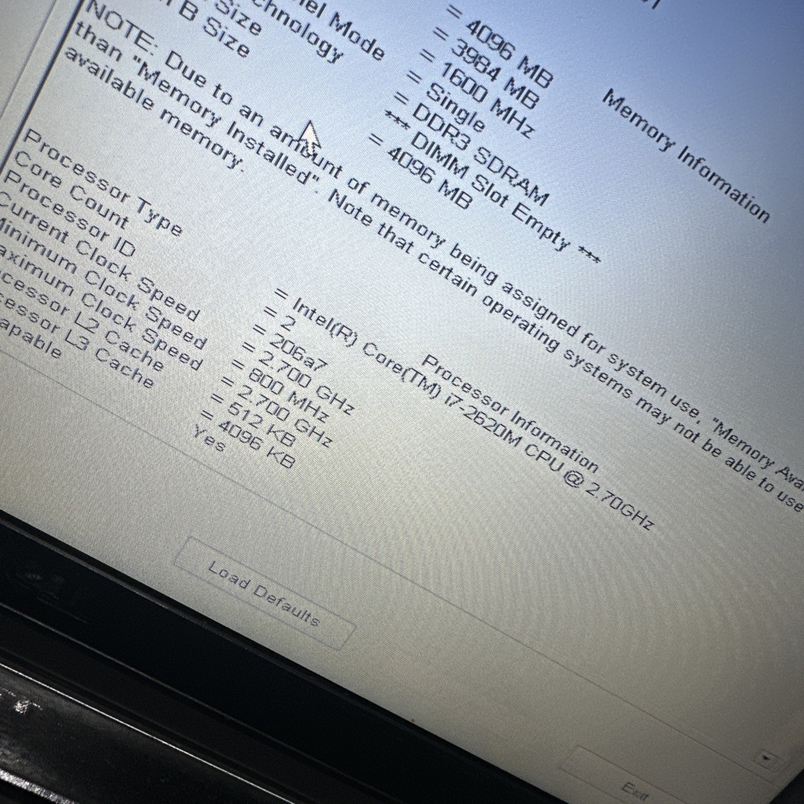 Dell Latitude E6220 12″ Laptop i7-2620m 4gb Ram No Drives Boots Bios No P/S