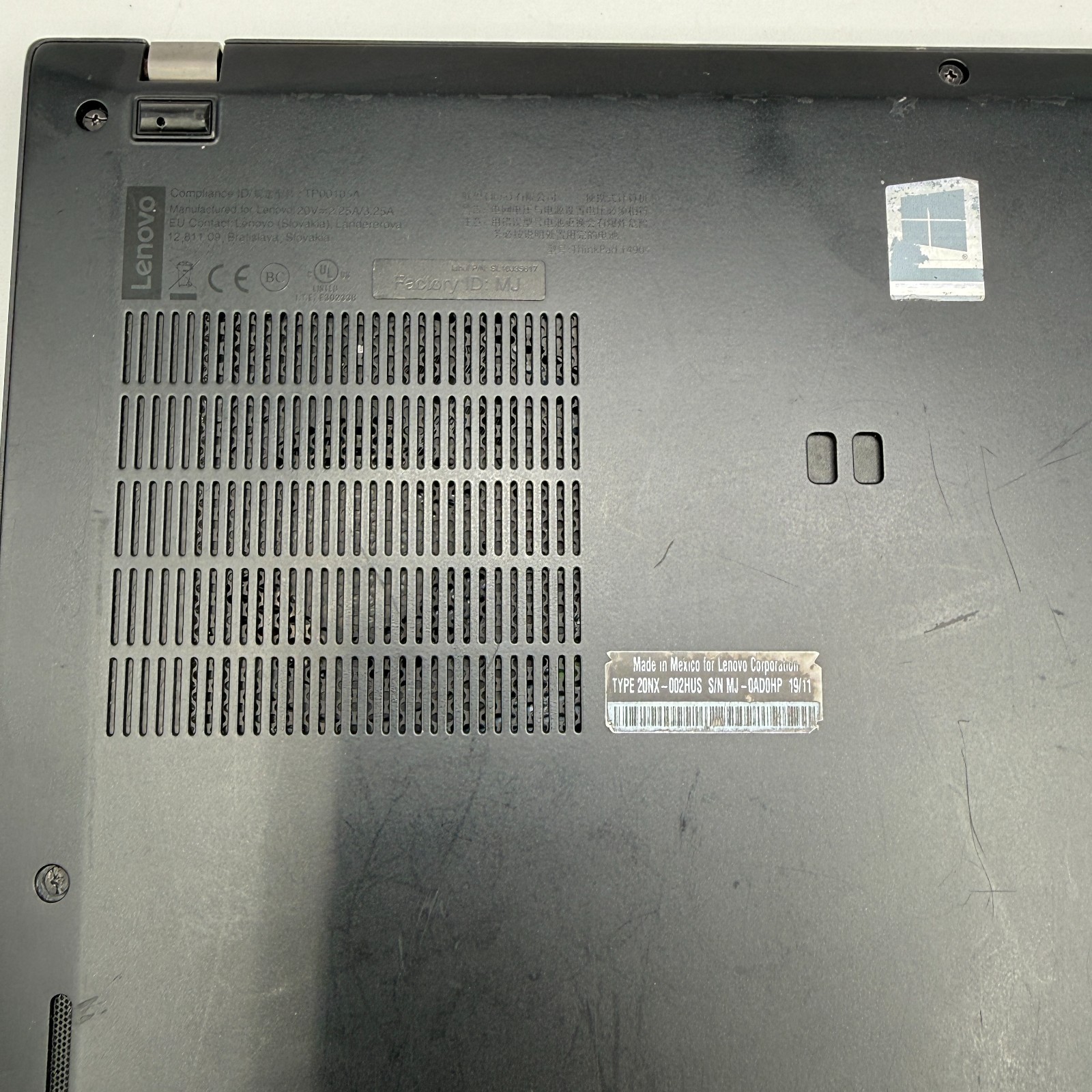 Lenovo ThinkPad T490s i7-8650U Touch 16GB 256GB SSD Win11Pr Fingerprint LTE READ