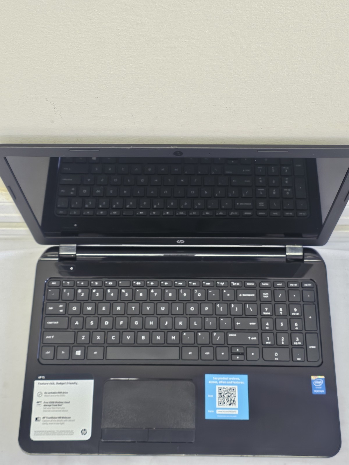 HP 15-r029wm Laptop – Intel Pentium – NO RAM/HDD/OS – Parts/Repair – Read Desc.