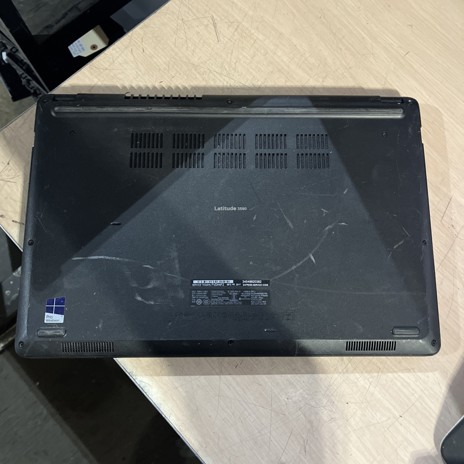 DELL LATITUDE 3580 INTEL CORE I3-6006U 2.00GHZ 4GB RAM NO HD