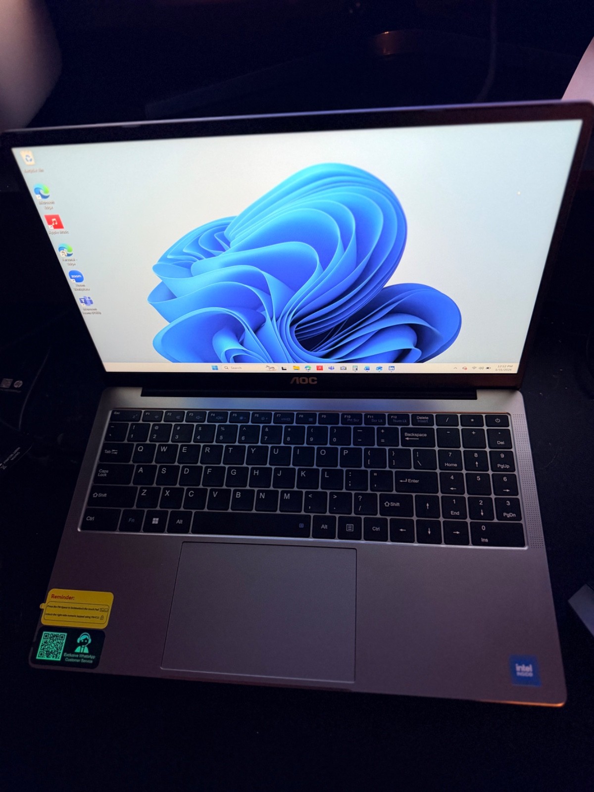 AOC Laptop, Ιntel N150 Processor (Up to 3.6GHz), 16GB RAM 512GB NVMe SSD, 15.6″